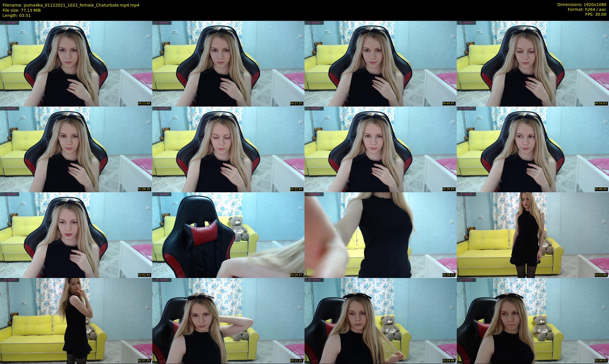 puma4ka — 4 minute Chaturbate female cam show recording, 1080p, Dec 1, 2021
