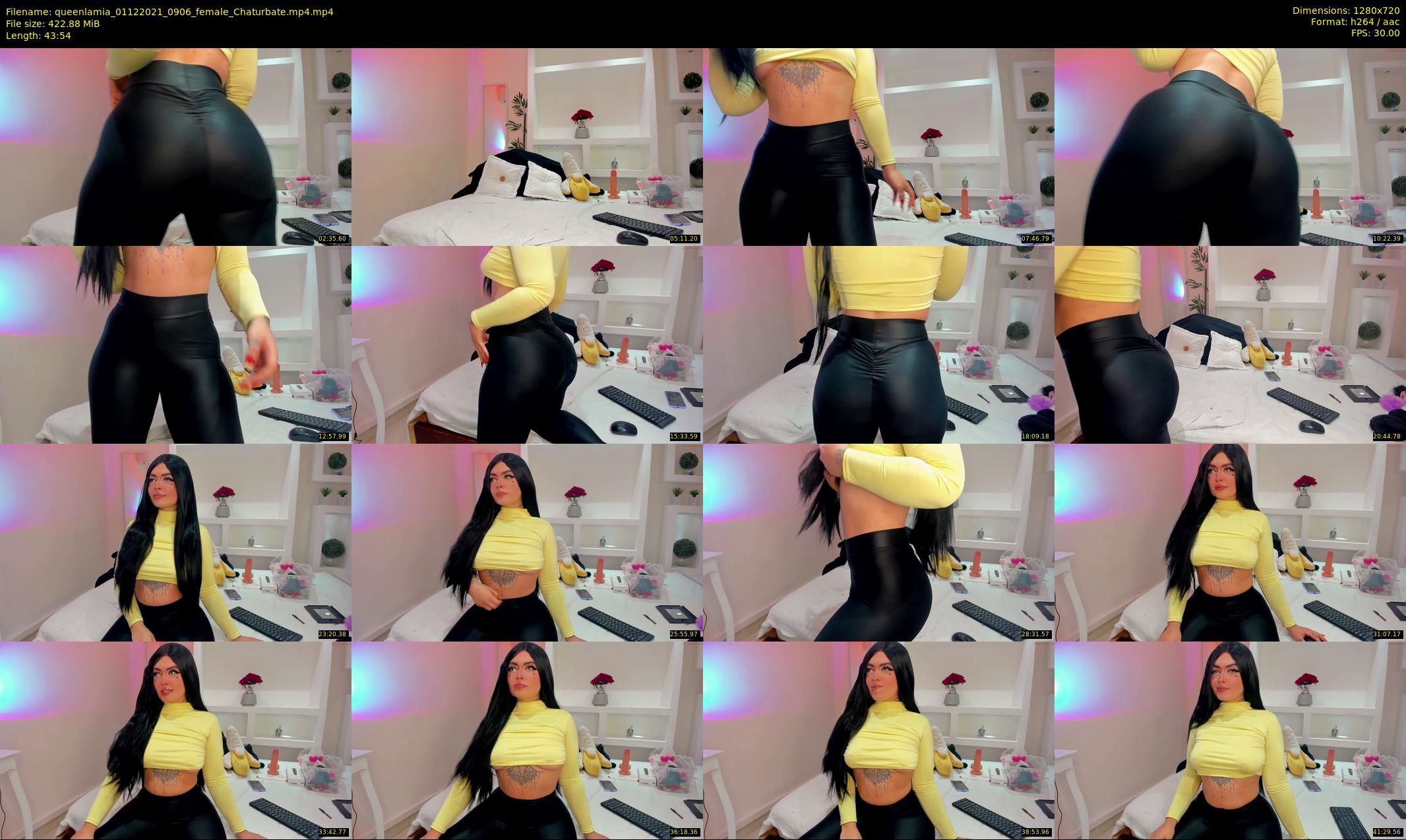 queenlamia — 44 minute Chaturbate female cam show recording, 720p, Dec 1, 2021