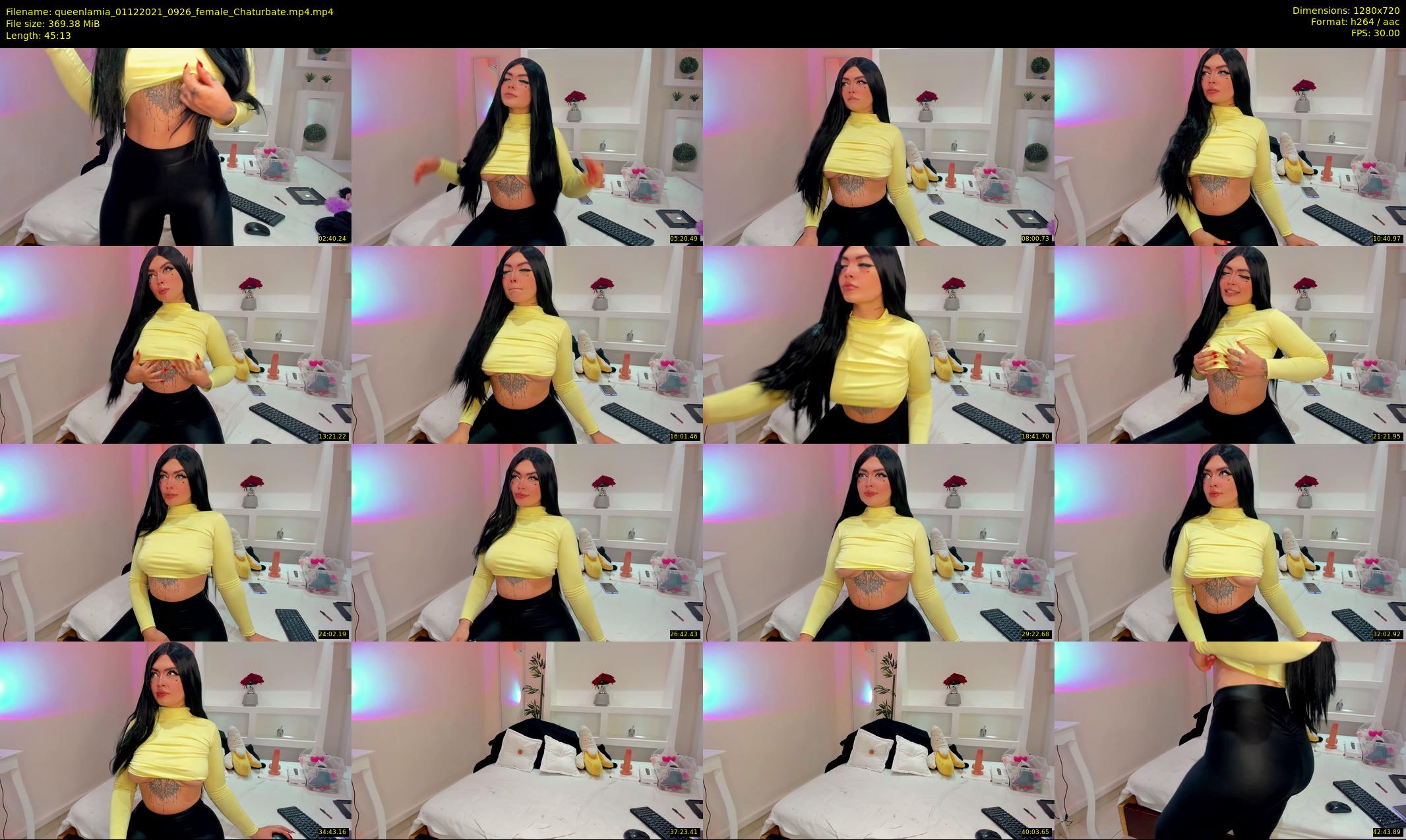 queenlamia — 46 minute Chaturbate female cam show recording, 720p, Dec 1, 2021