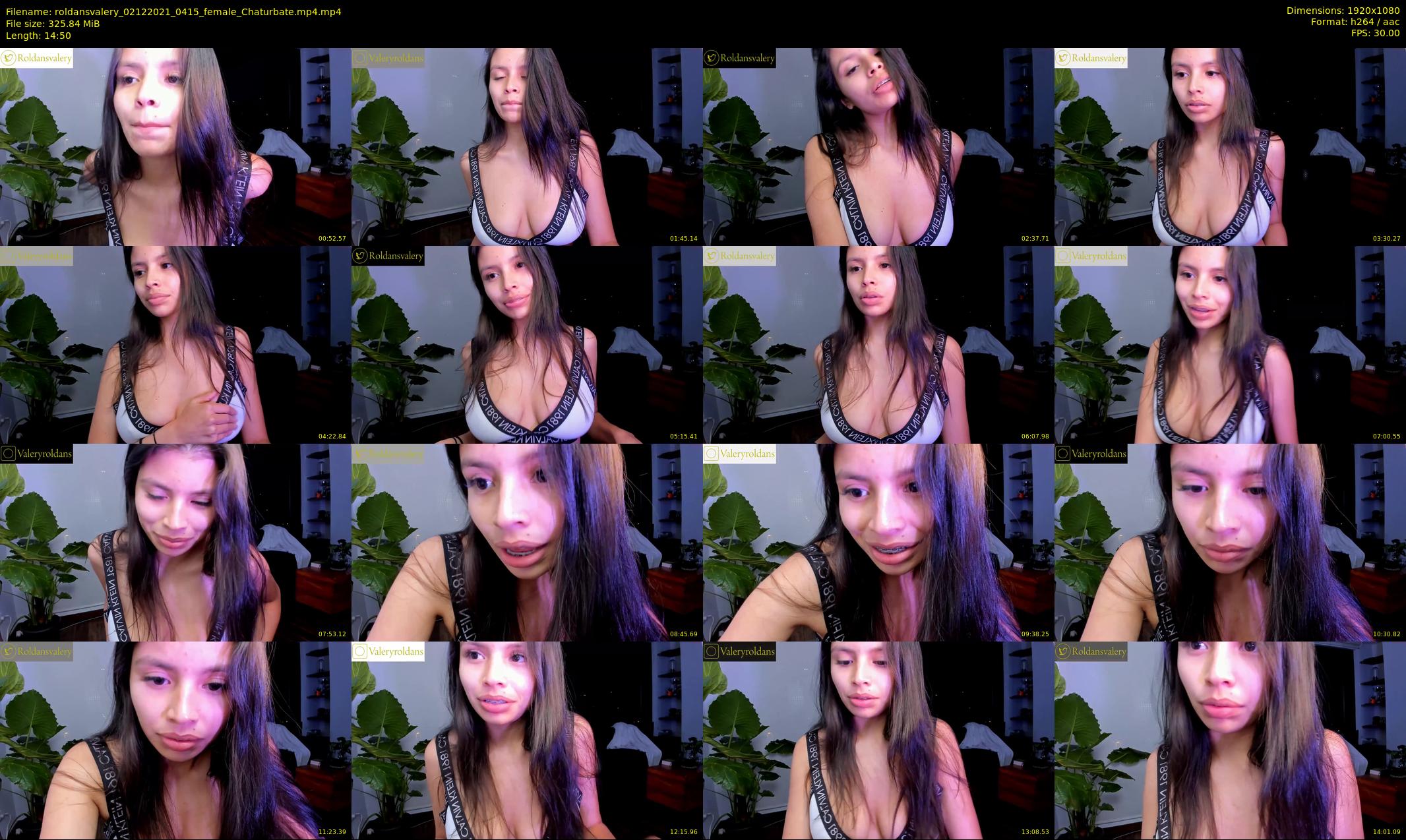 roldansvalery — 15 minute Chaturbate female cam show recording, 1080p, Dec 2, 2021