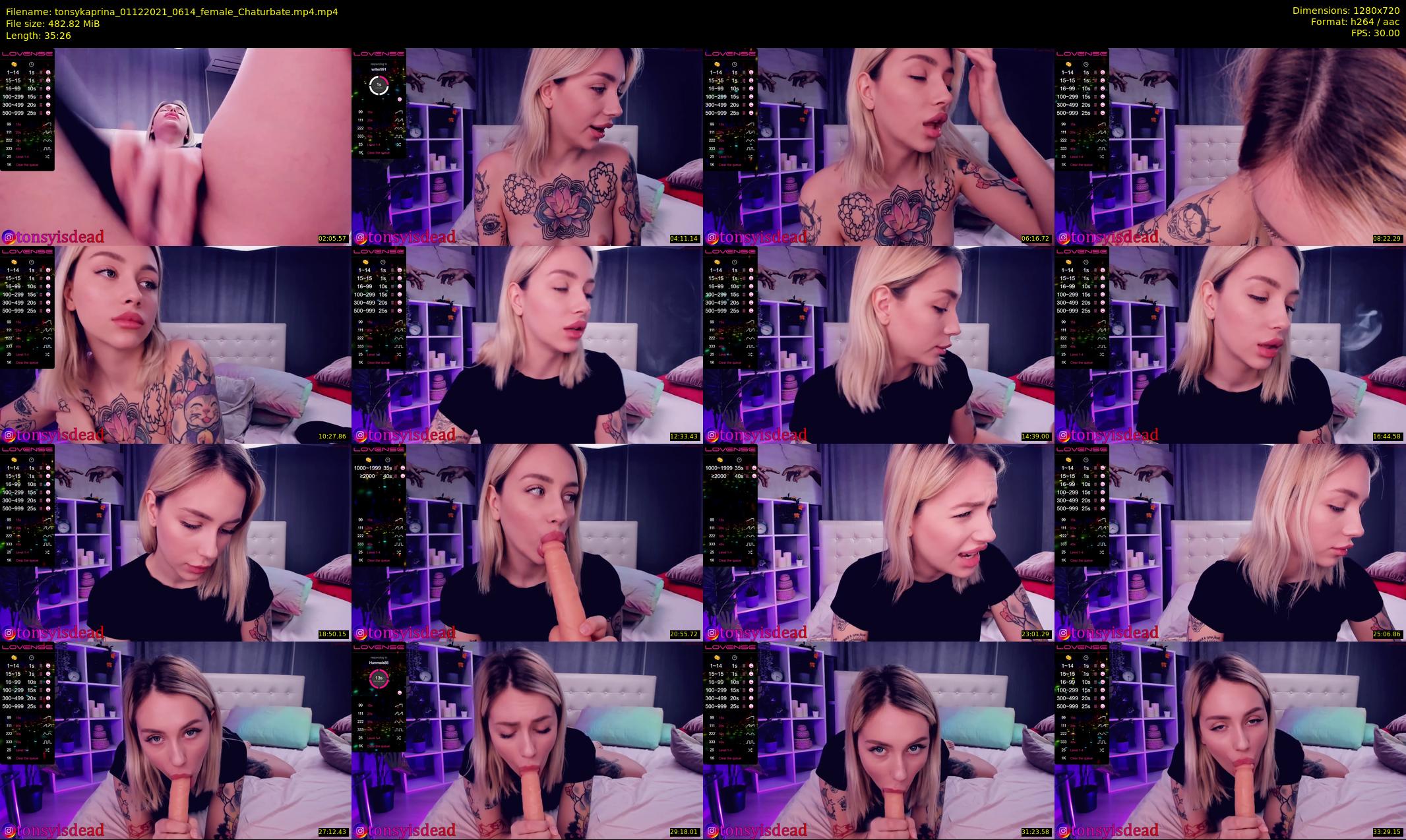 tonsykaprina — 36 minute Chaturbate couple cam show recording, 720p, Dec 1, 2021