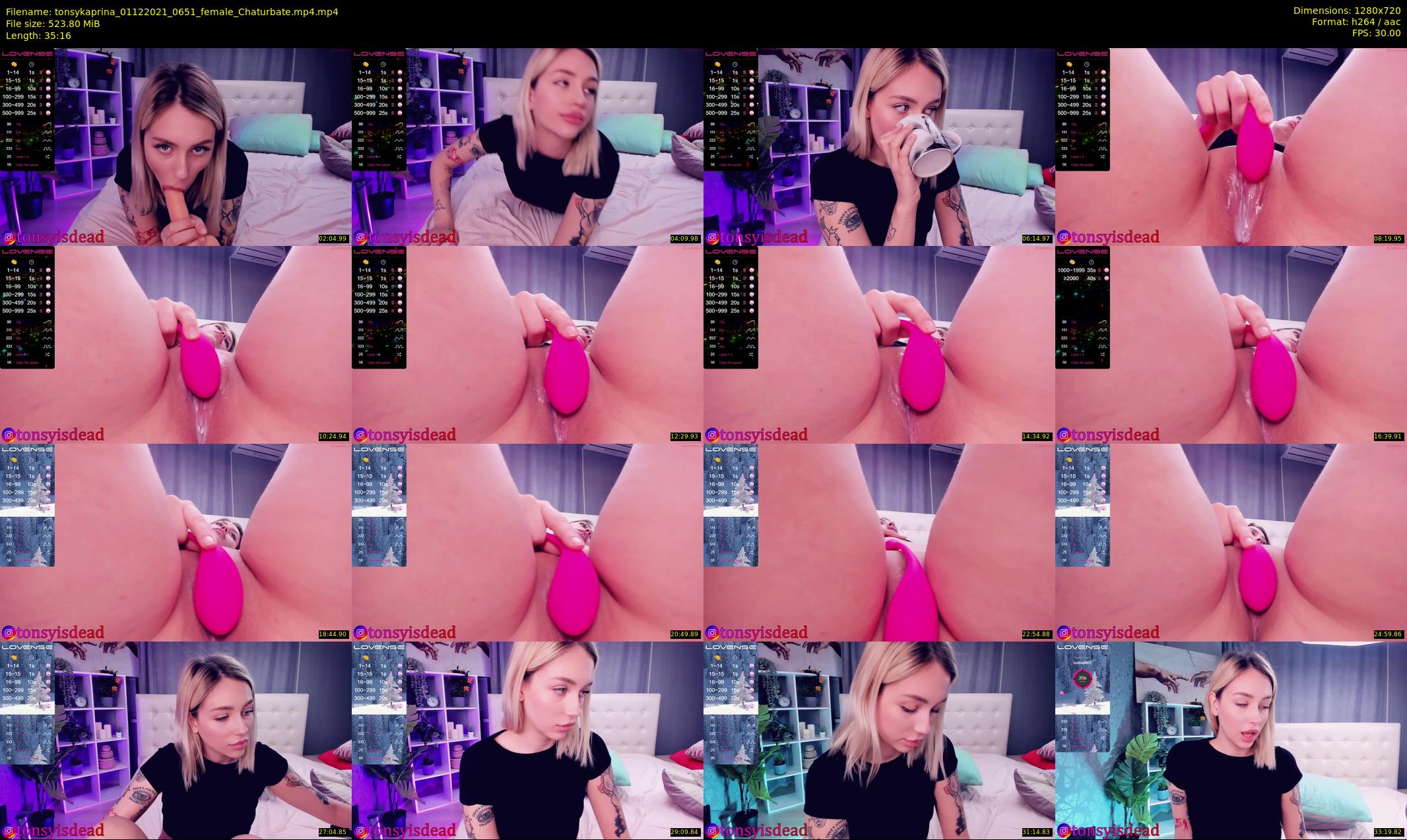 tonsykaprina — 36 minute Chaturbate couple cam show recording, 720p, Dec 1, 2021