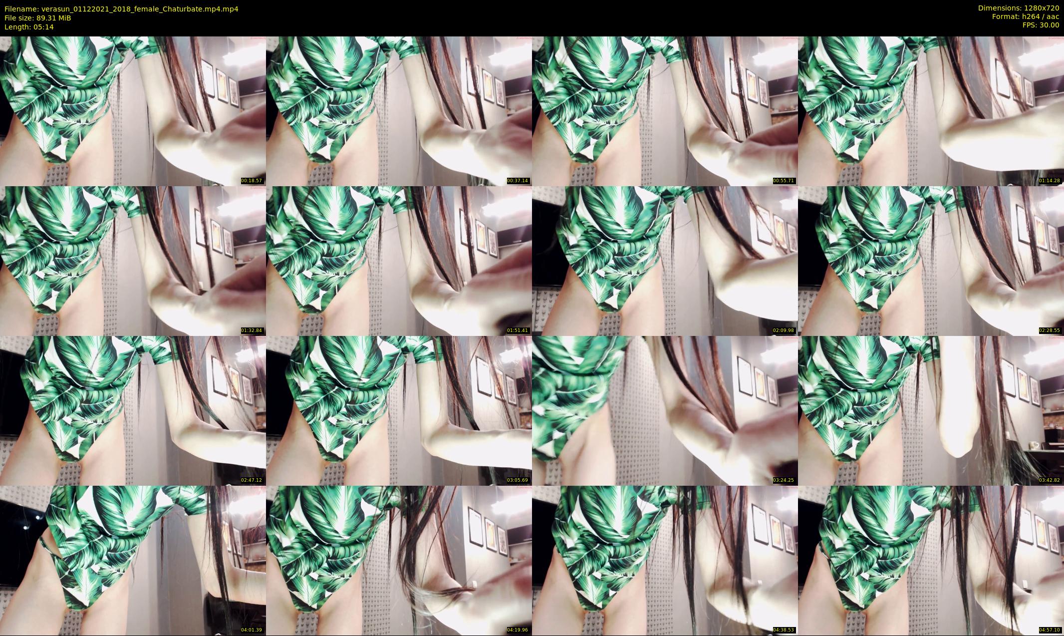 verasun — 6 minute Chaturbate female cam show recording, 720p, Dec 1, 2021