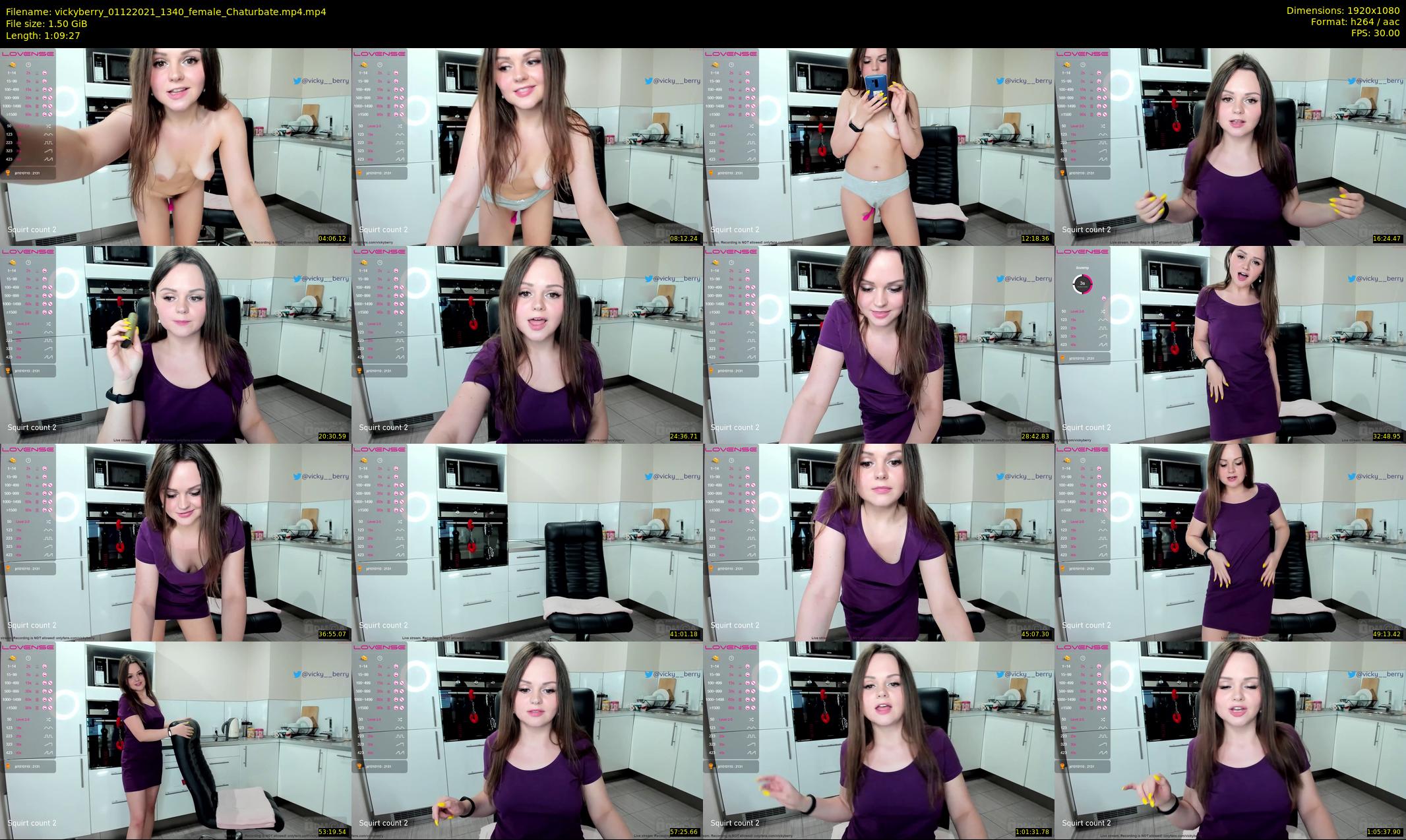 vickyberry — 70 minute Chaturbate female cam show recording, 1080p, Dec 1, 2021