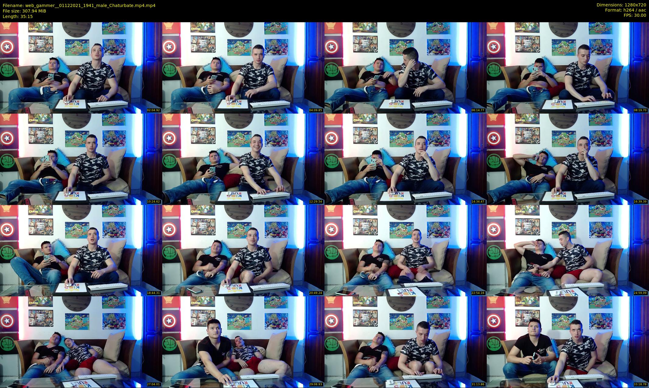 web_gammer_ — 36 minute Chaturbate male cam show recording, 720p, Dec 1, 2021
