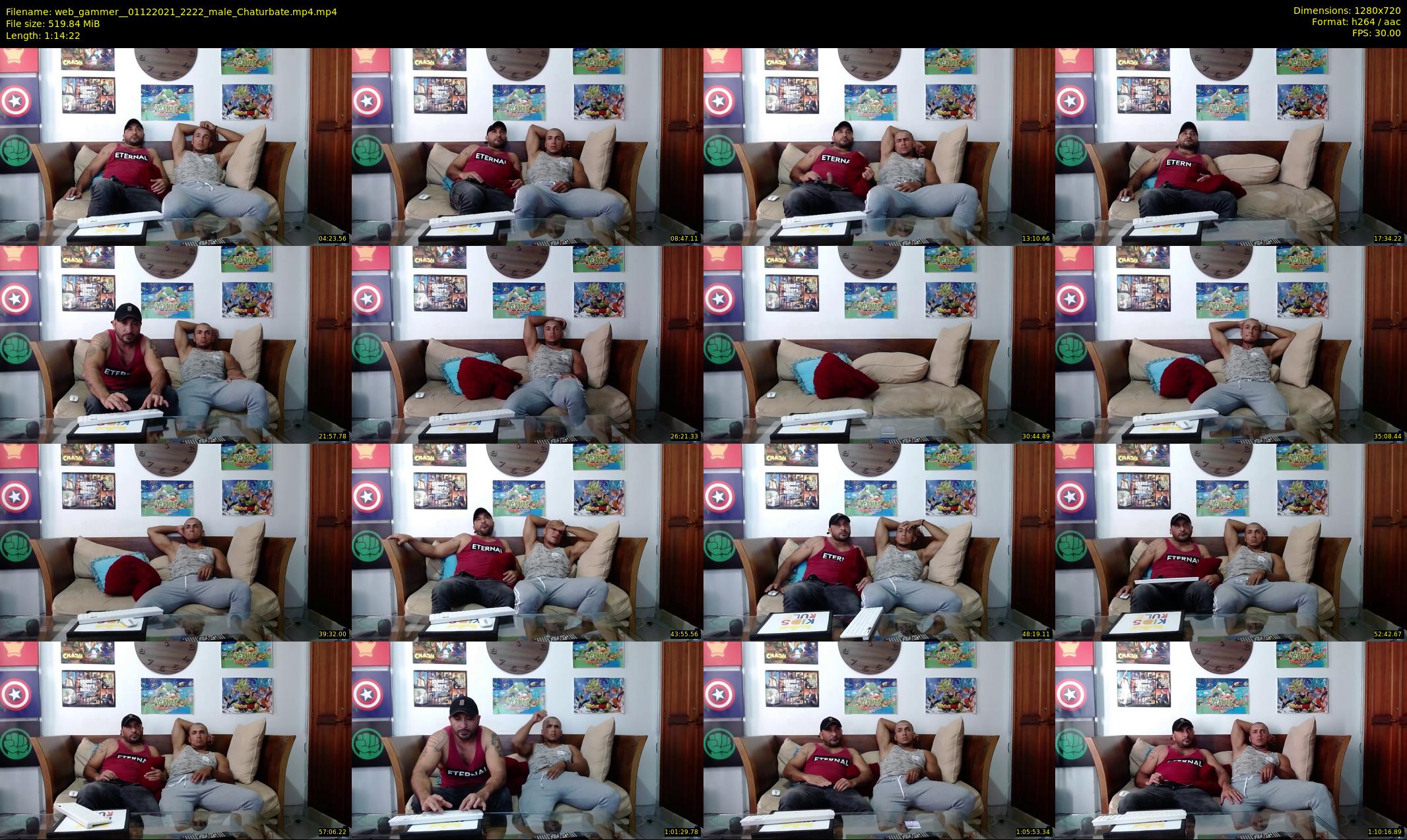 web_gammer_ — 75 minute Chaturbate male cam show recording, 720p, Dec 1, 2021