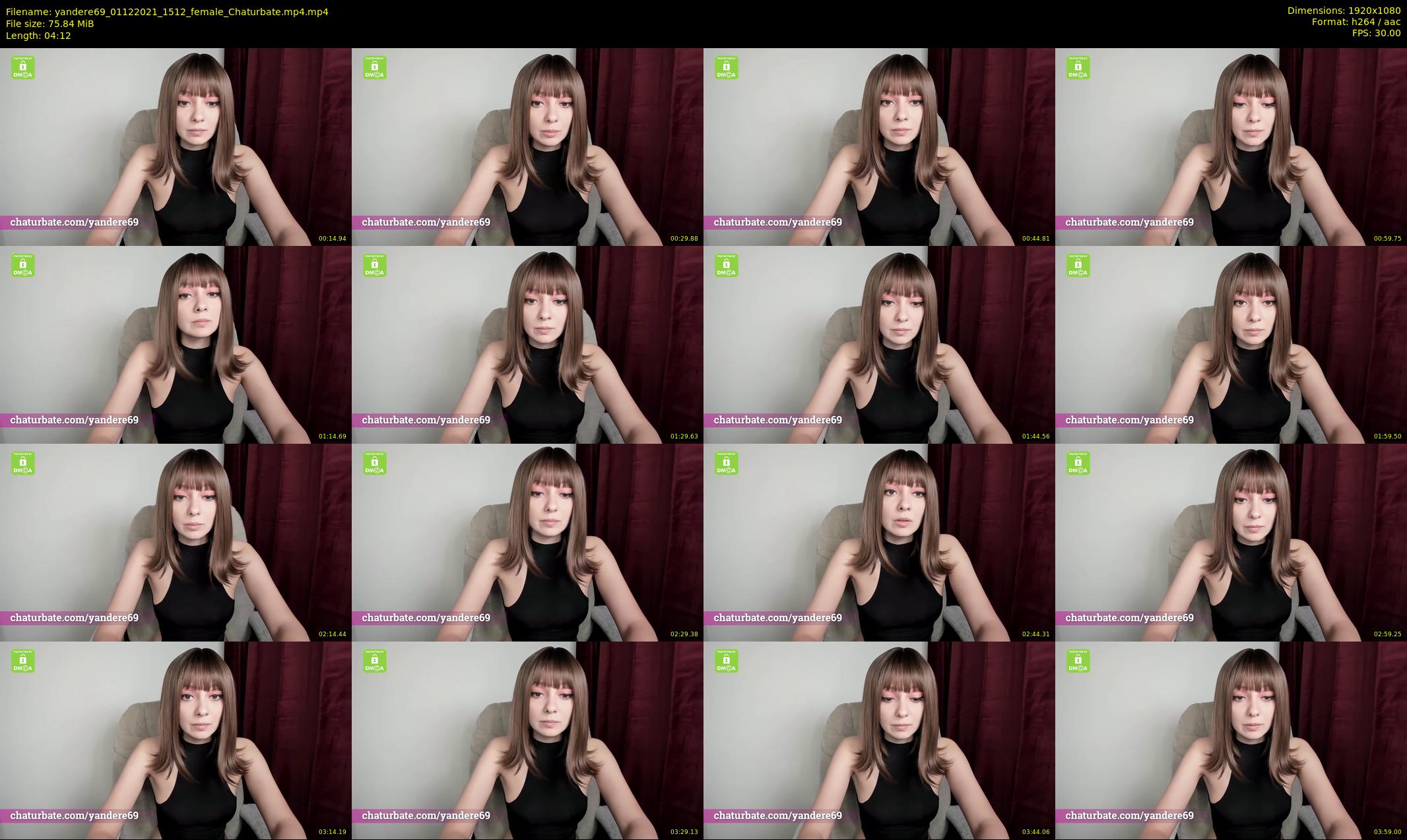 yandere69 — 5 minute Chaturbate female cam show recording, 1080p, Dec 1, 2021