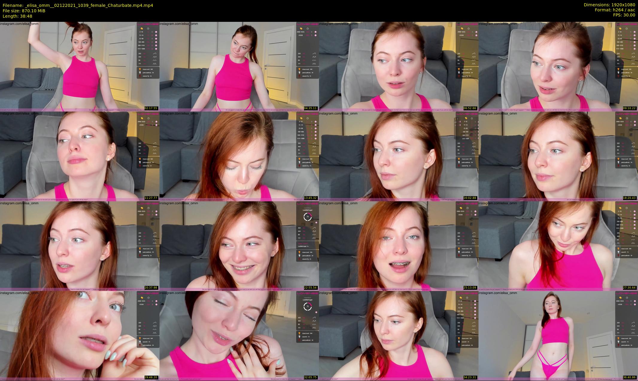 _elisa_omm_ — 39 minute Chaturbate female cam show recording, 1080p, Dec 2, 2021