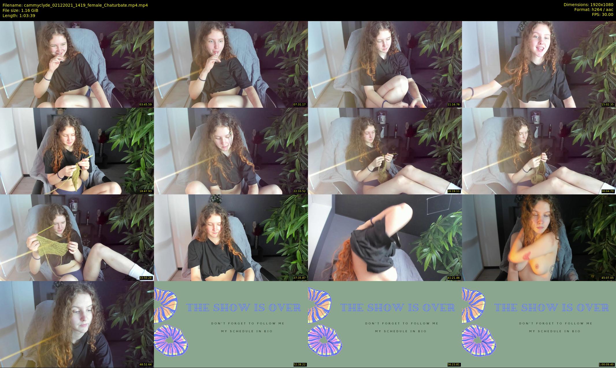 cammyclyde — 64 minute Chaturbate female cam show recording, 1080p, Dec 2, 2021