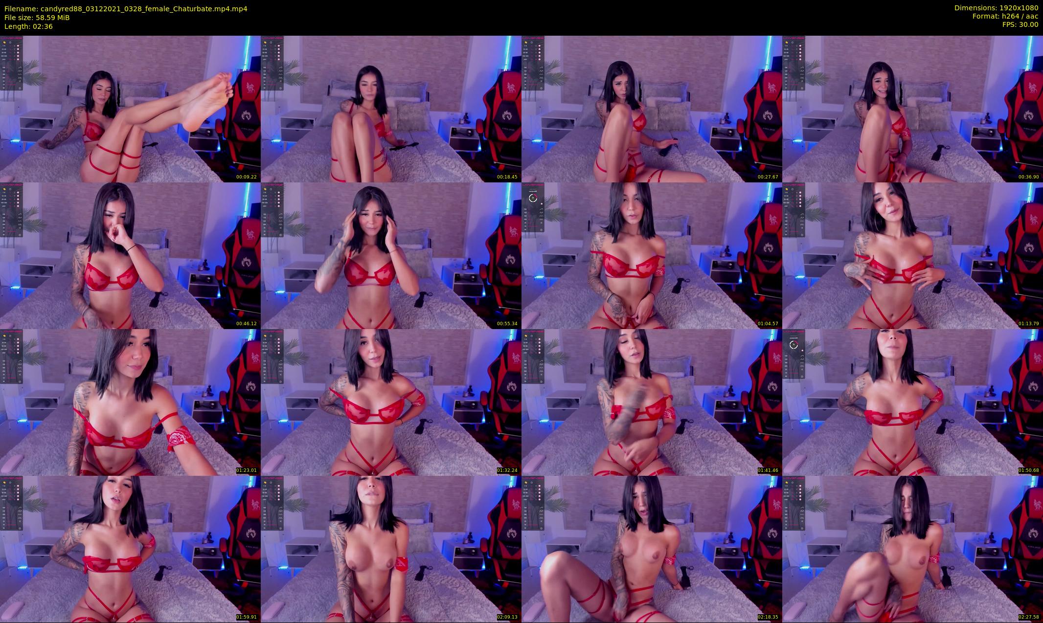 candyred88 — 3 minute Chaturbate female cam show recording, 1080p, Dec 3, 2021