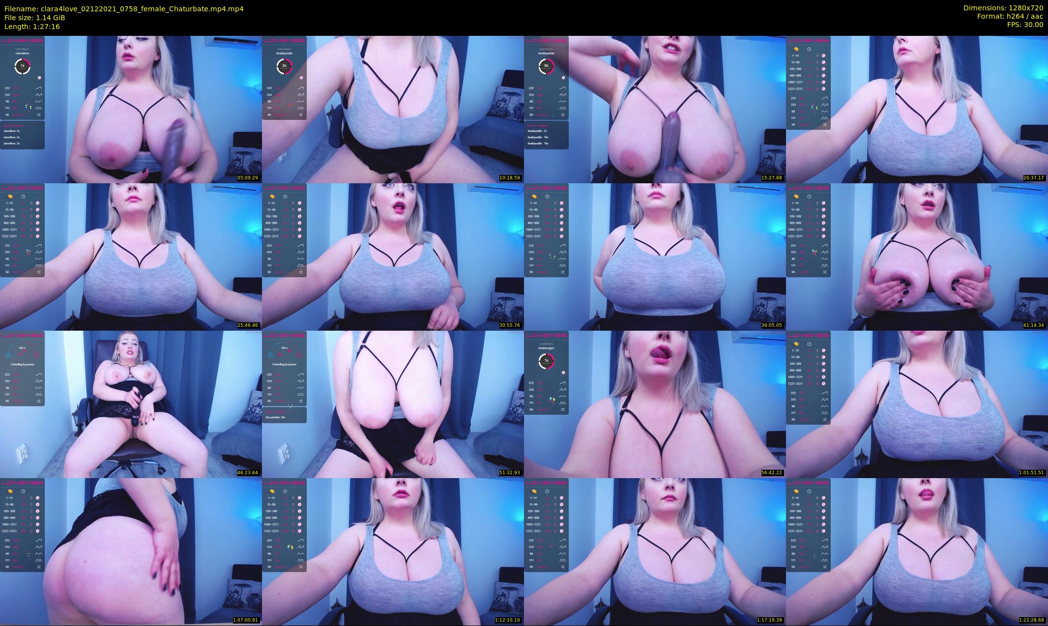 clara4love — 88 minute Chaturbate female cam show recording, 720p, Dec 2, 2021