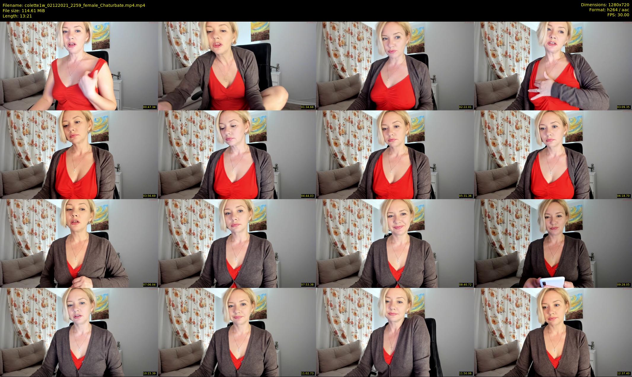 colette1w — 14 minute Chaturbate female cam show recording, 720p, Dec 2, 2021