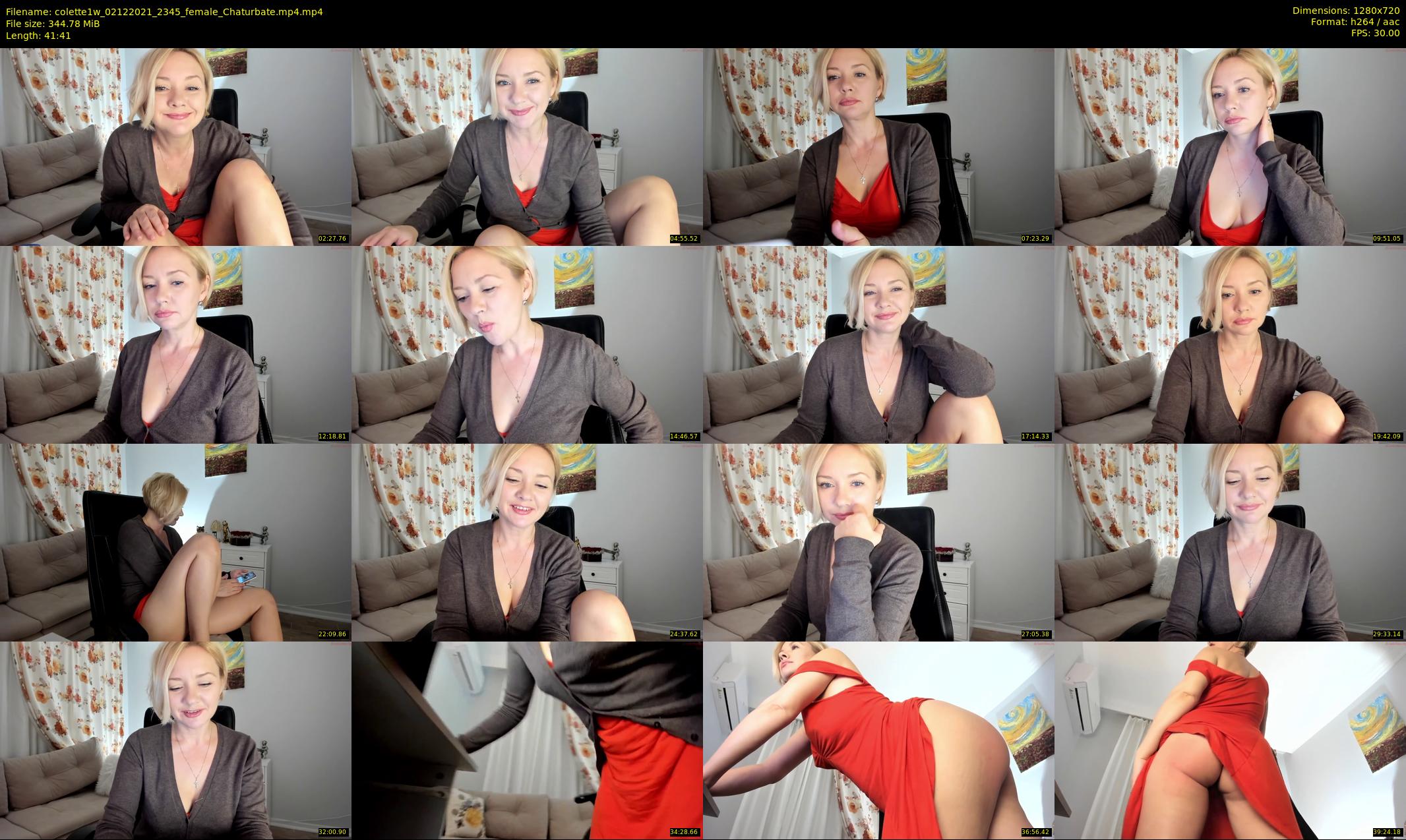colette1w — 42 minute Chaturbate female cam show recording, 720p, Dec 2, 2021