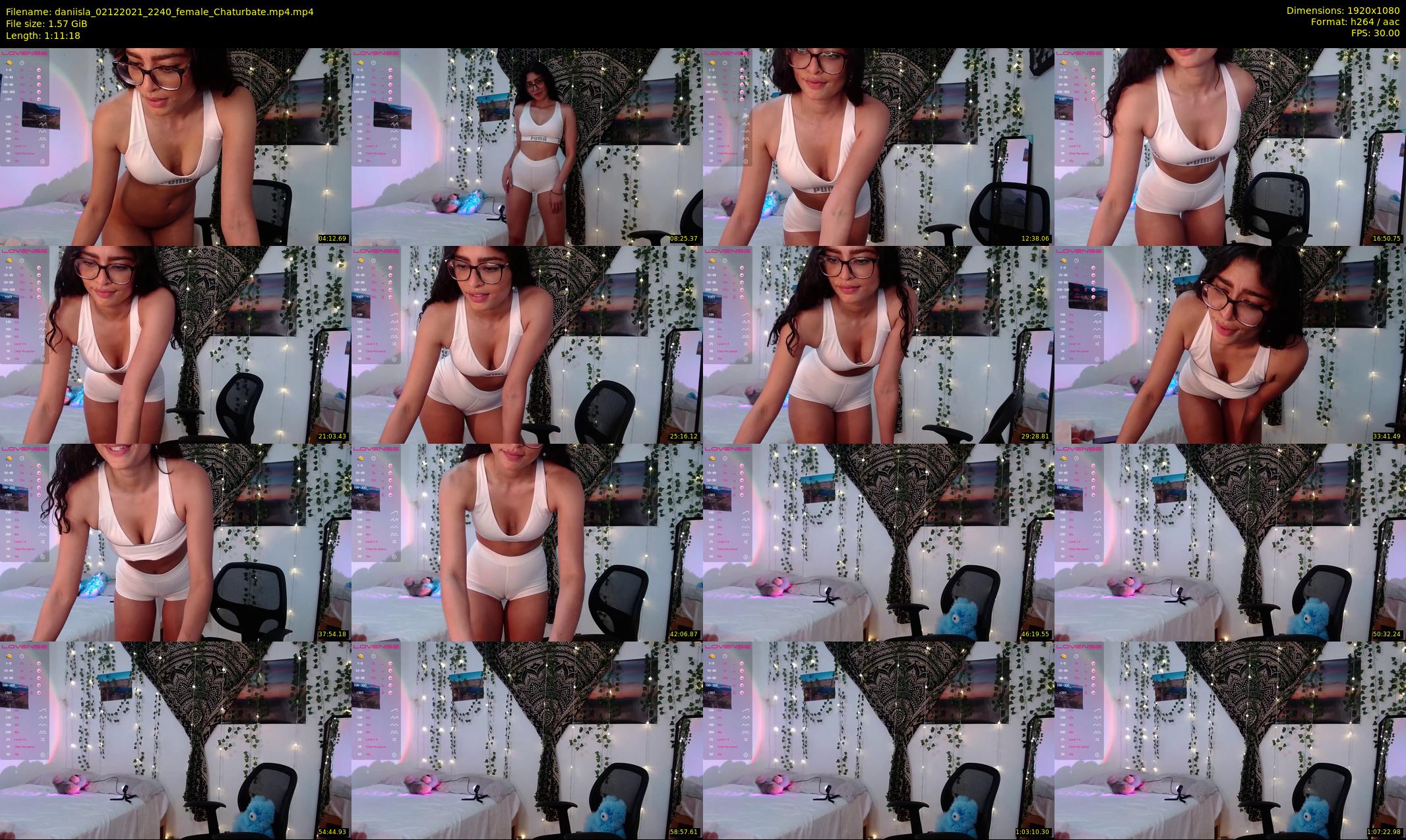 daniisla — 72 minute Chaturbate female cam show recording, 1080p, Dec 2, 2021