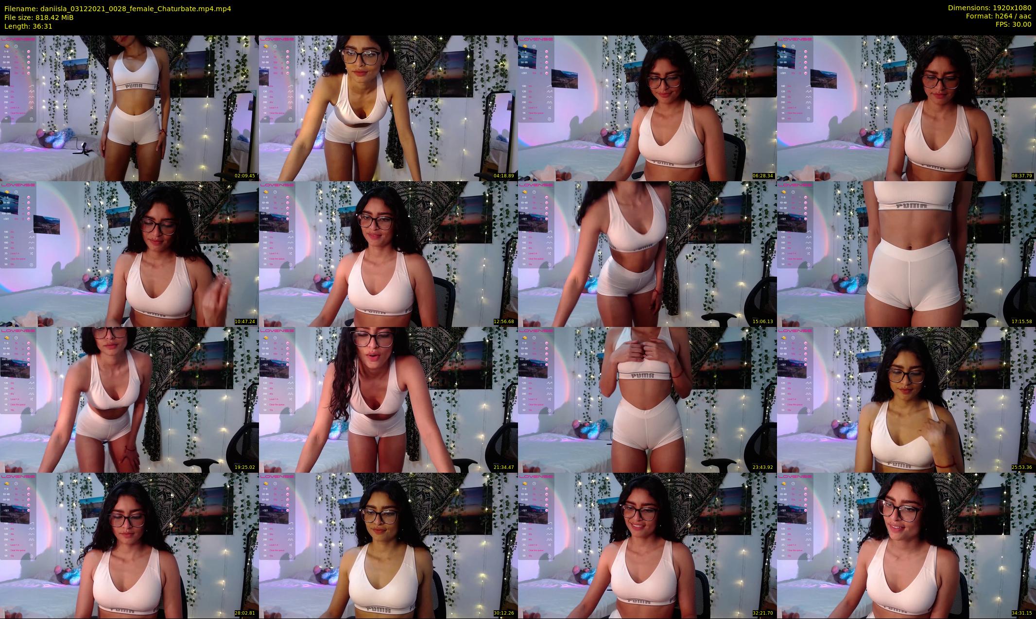 daniisla — 37 minute Chaturbate female cam show recording, 1080p, Dec 3, 2021