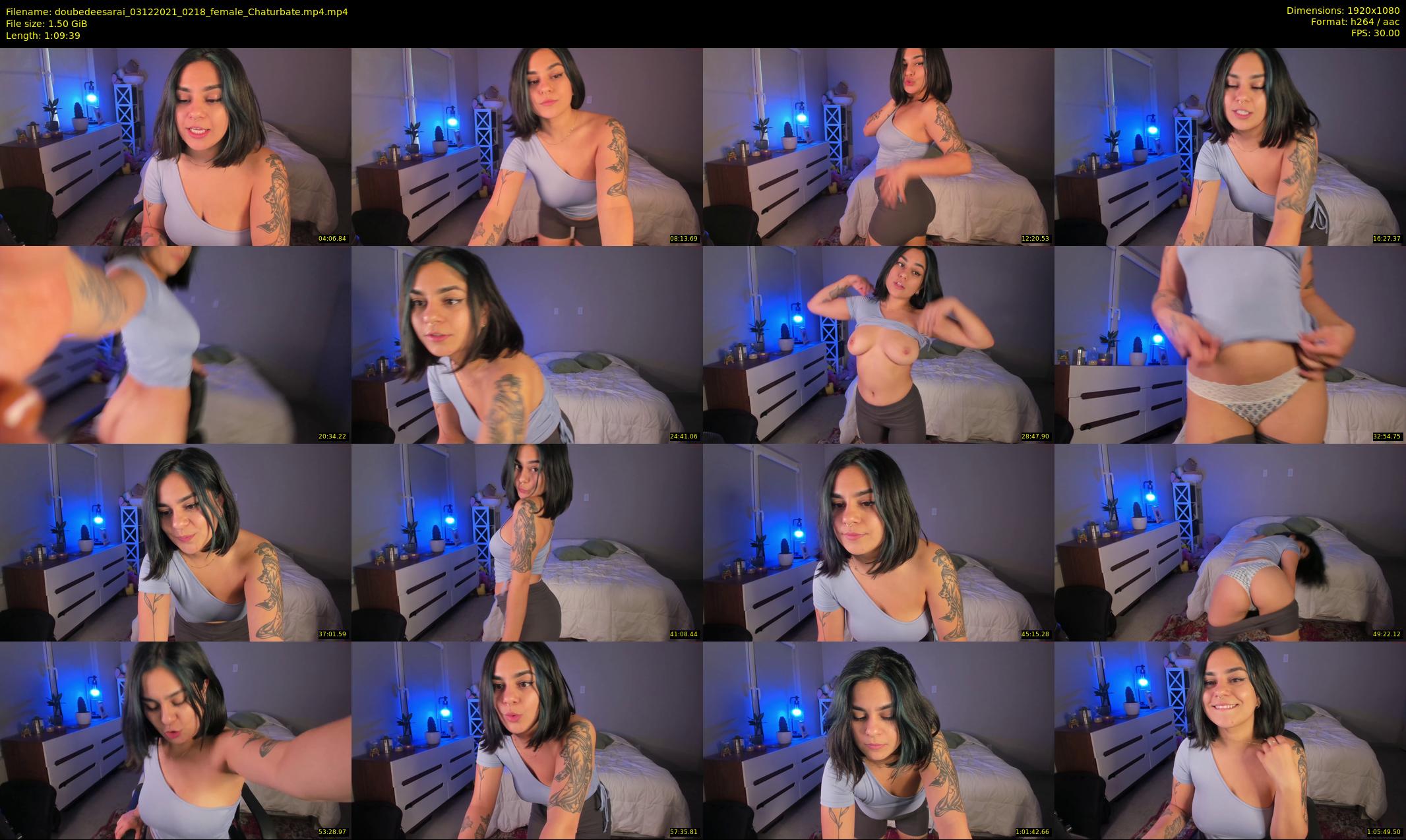 doubedeesarai — 70 minute Chaturbate female cam show recording, 1080p, Dec 3, 2021