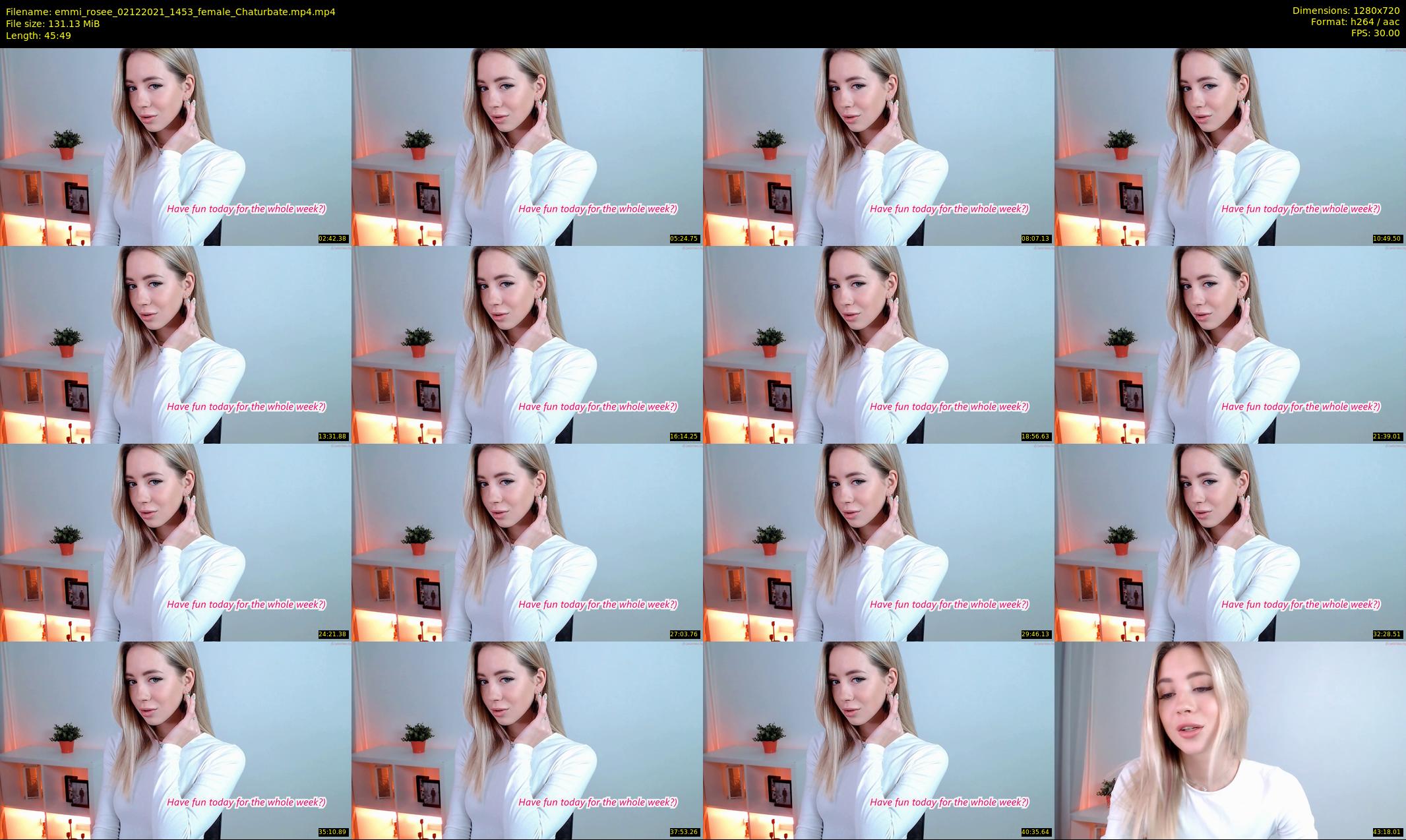 emmi_rosee — 46 minute Chaturbate female cam show recording, 720p, Dec 2, 2021