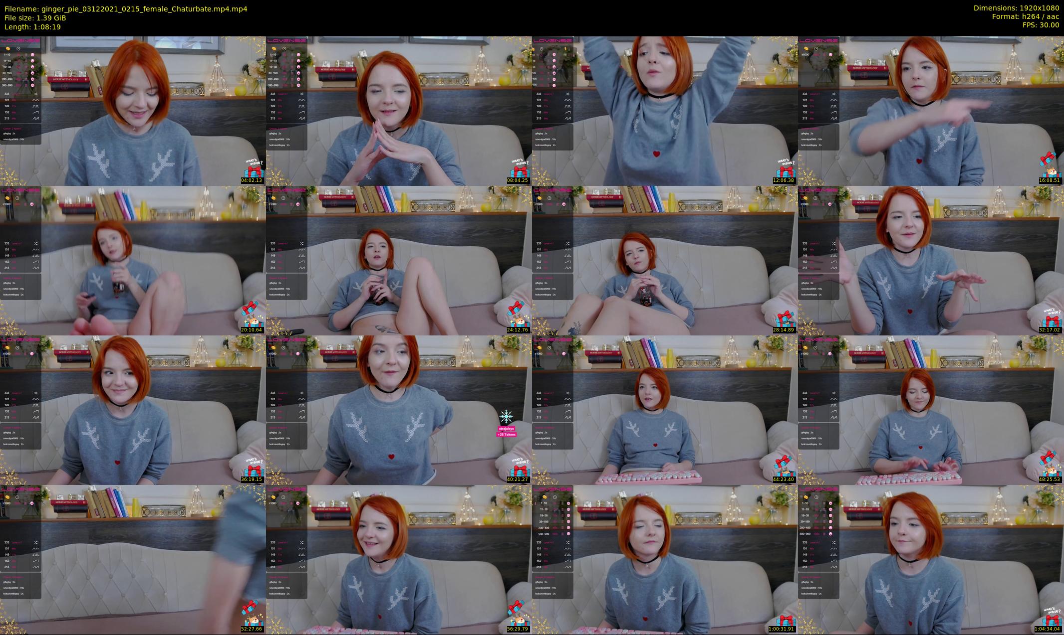 ginger_pie — 69 minute Chaturbate female cam show recording, 1080p, Dec 3, 2021