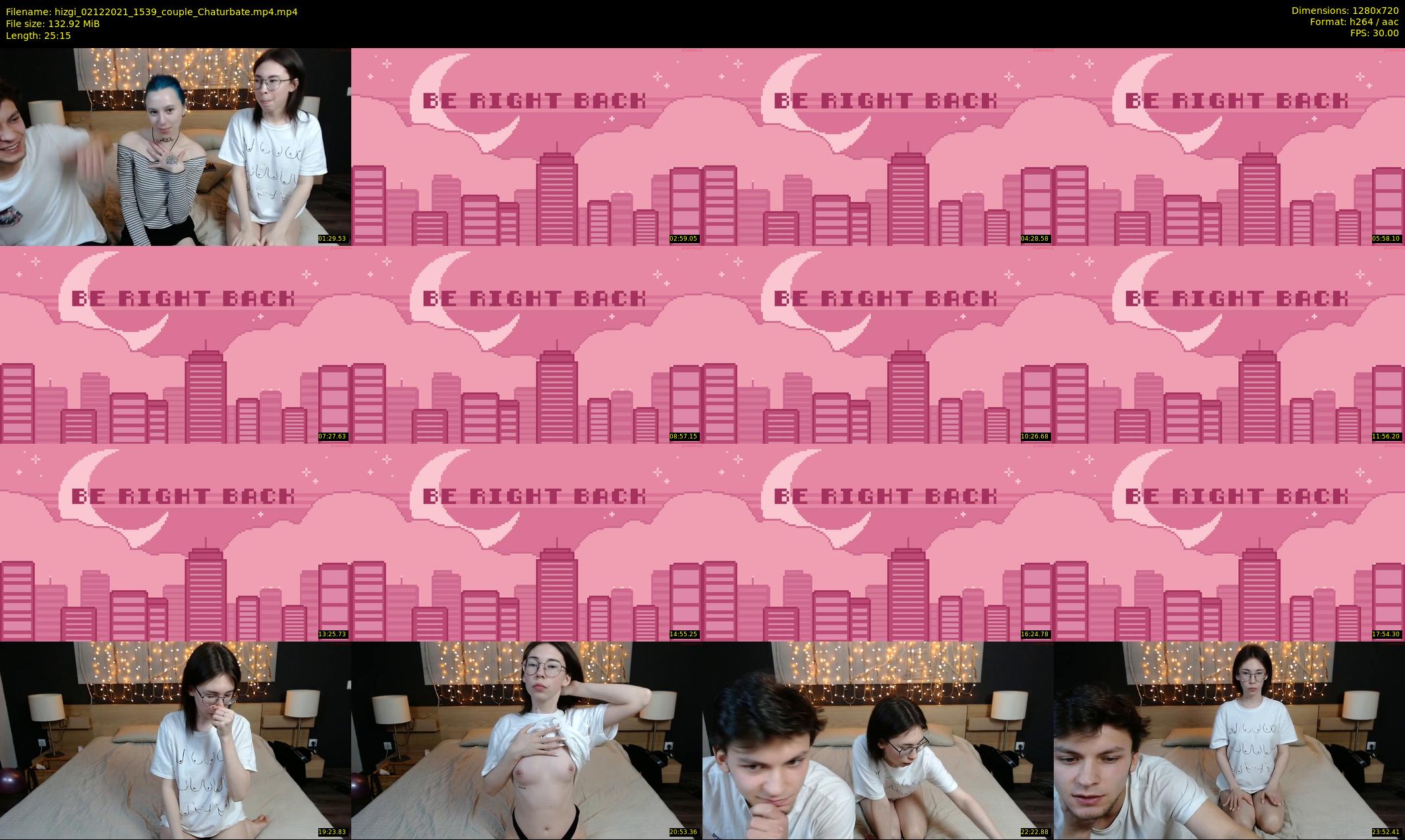 hizgi — 26 minute Chaturbate couple cam show recording, 720p, Dec 2, 2021