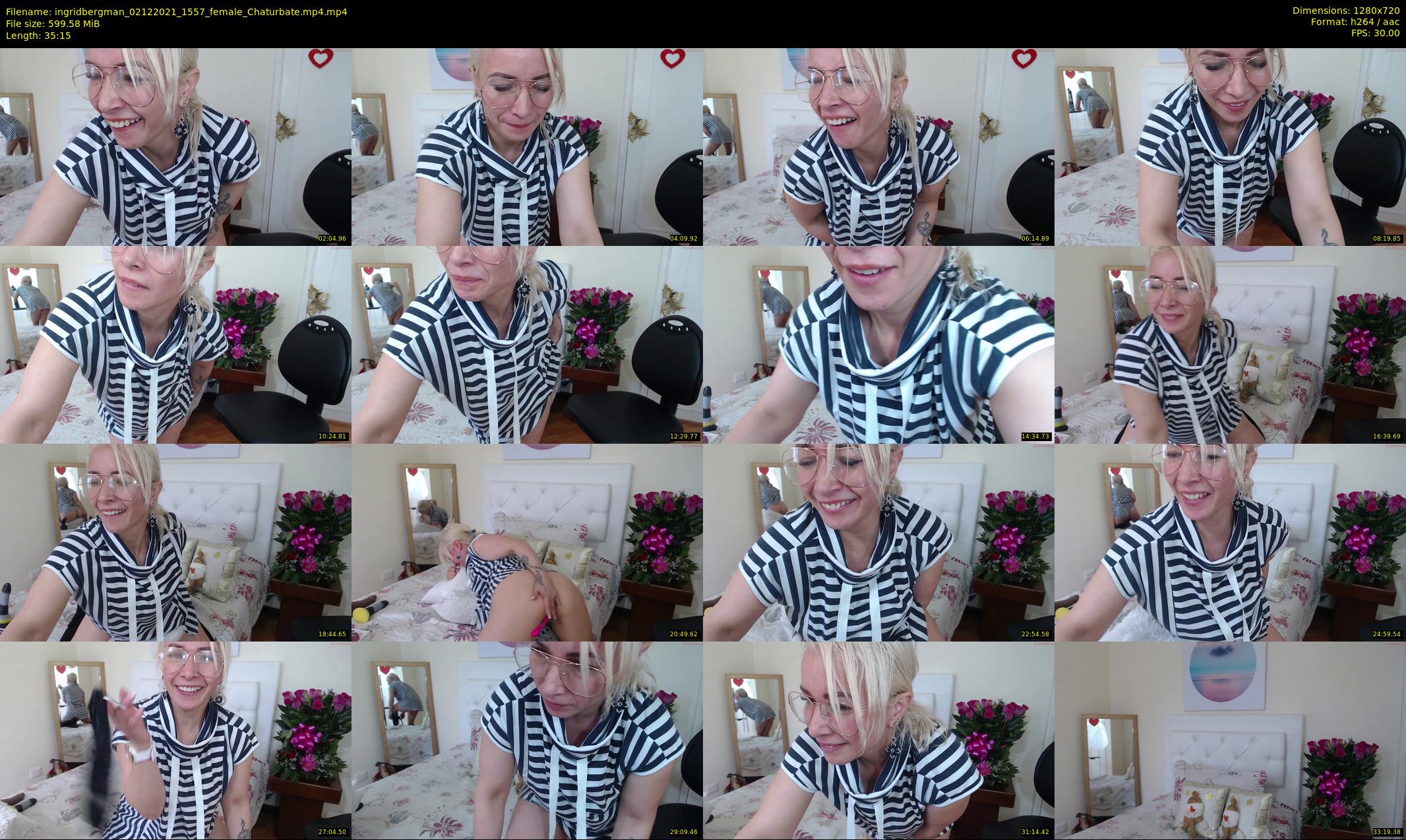 ingridbergman — 36 minute Chaturbate female cam show recording, 720p, Dec 2, 2021