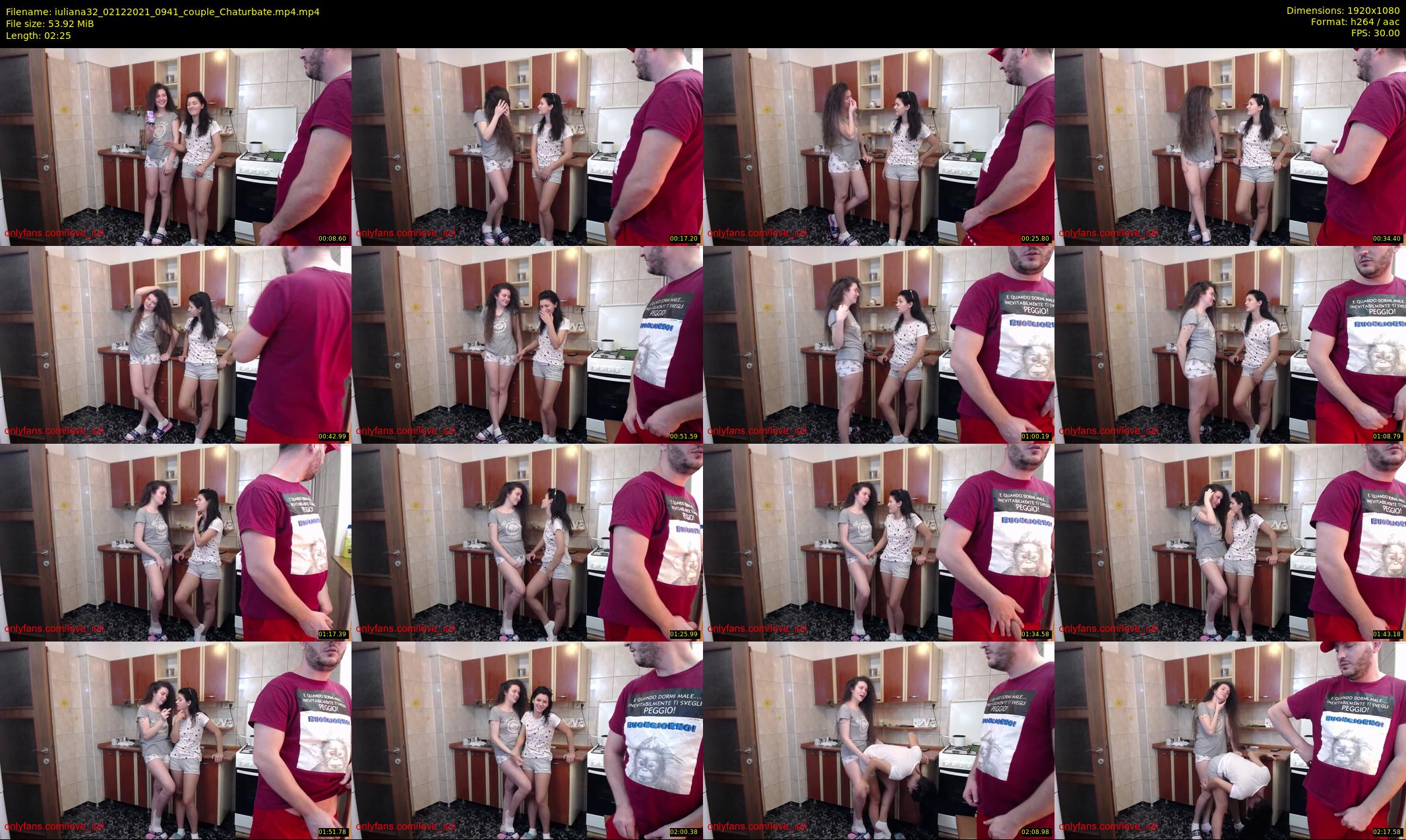 iuliana32 — 3 minute Chaturbate couple cam show recording, 1080p, Dec 2, 2021