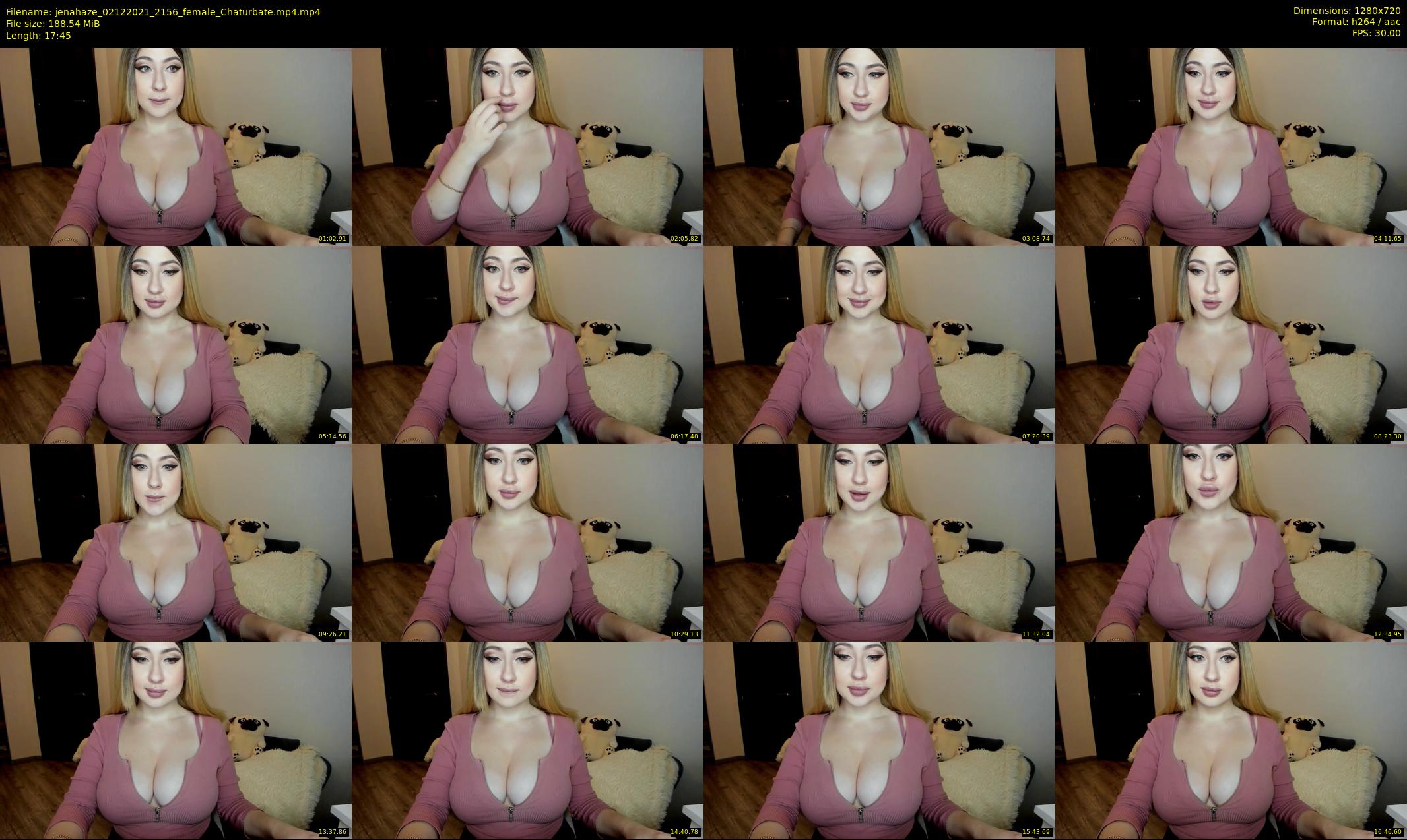 jenahaze — 18 minute Chaturbate female cam show recording, 720p, Dec 2, 2021