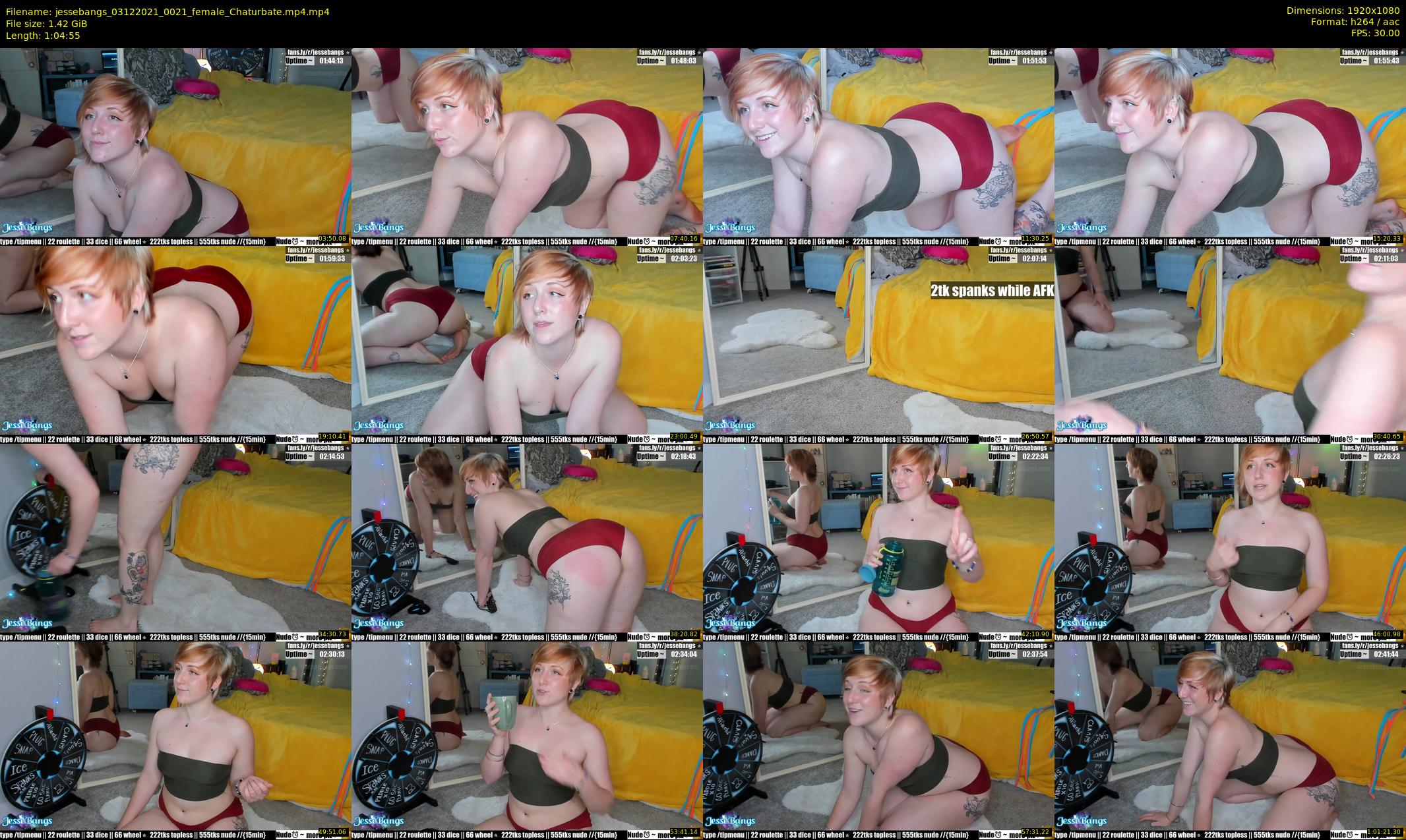 jessebangs — 65 minute Chaturbate female cam show recording, 1080p, Dec 3, 2021