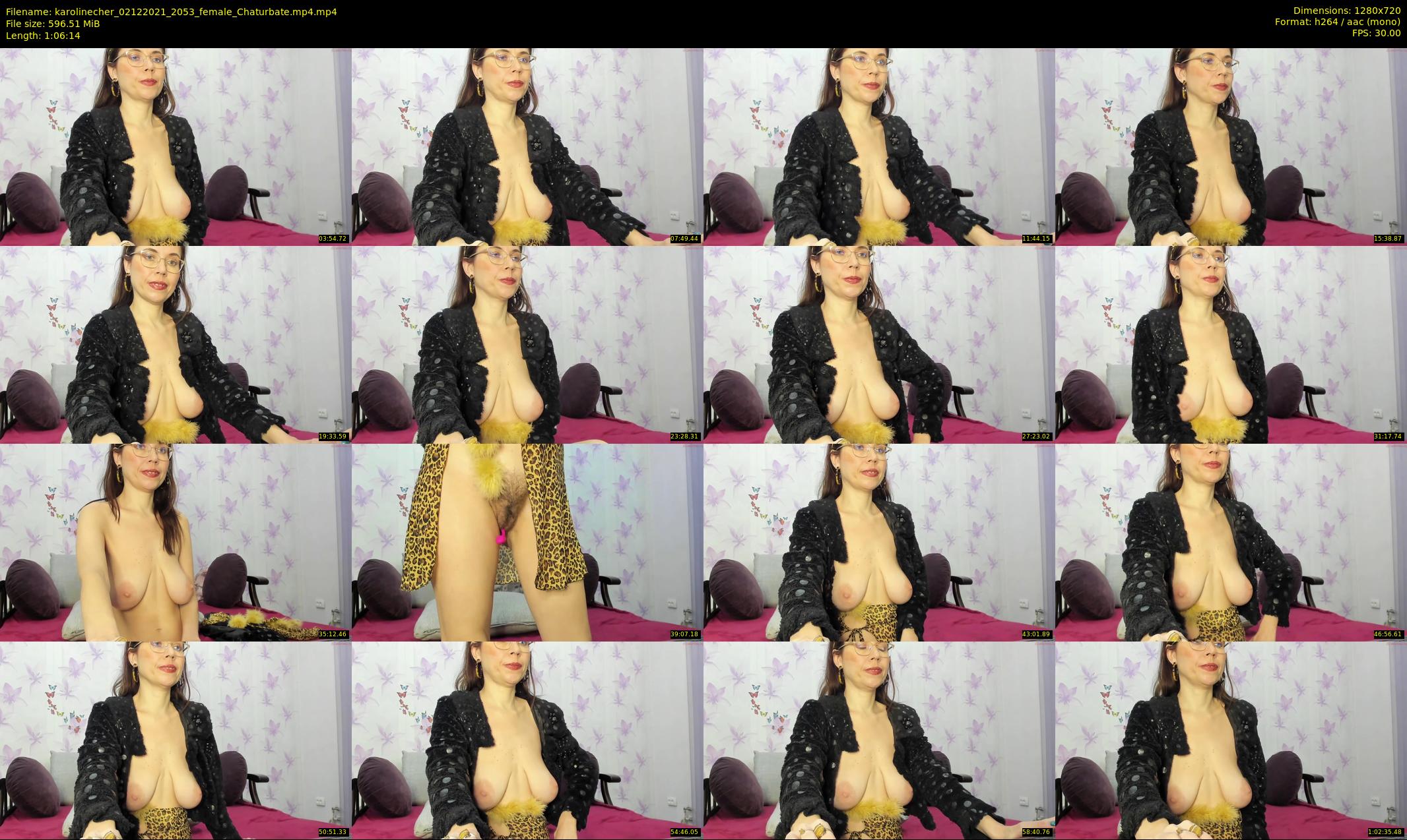 karolinecher — 67 minute Chaturbate female cam show recording, 720p, Dec 2, 2021