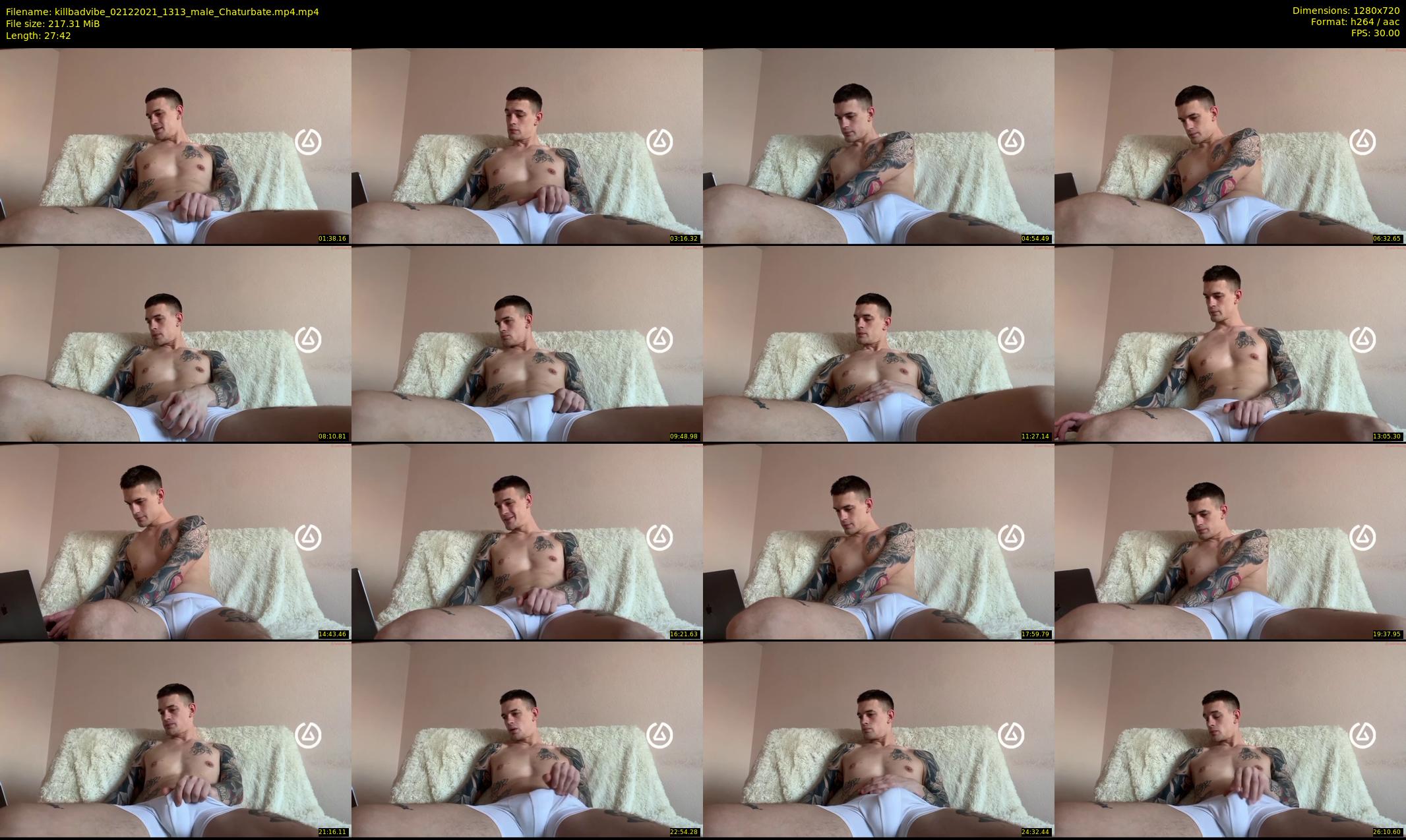 killbadvibe — 28 minute Chaturbate male cam show recording, 720p, Dec 2, 2021