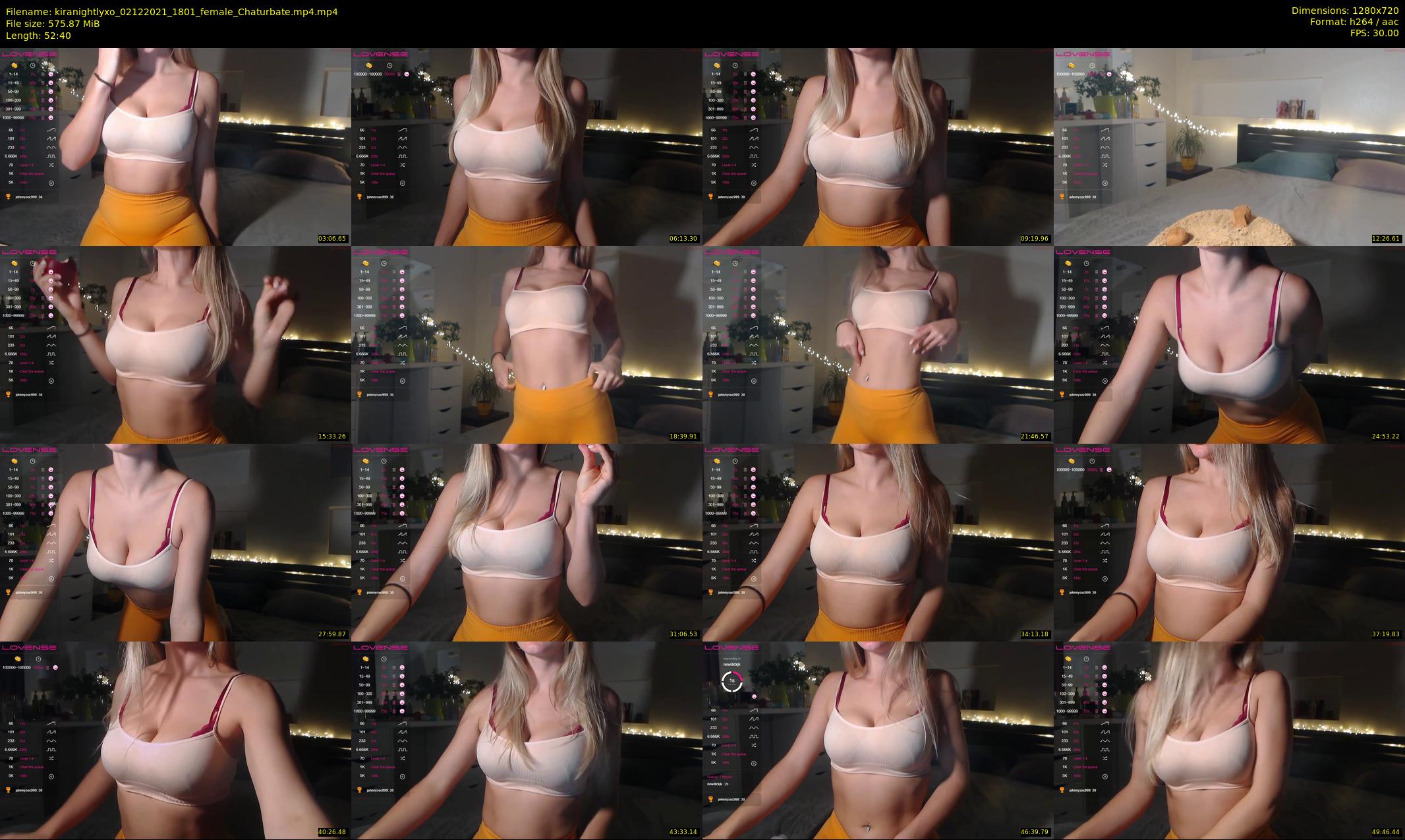 kiranightlyxo — 53 minute Chaturbate female cam show recording, 720p, Dec 2, 2021