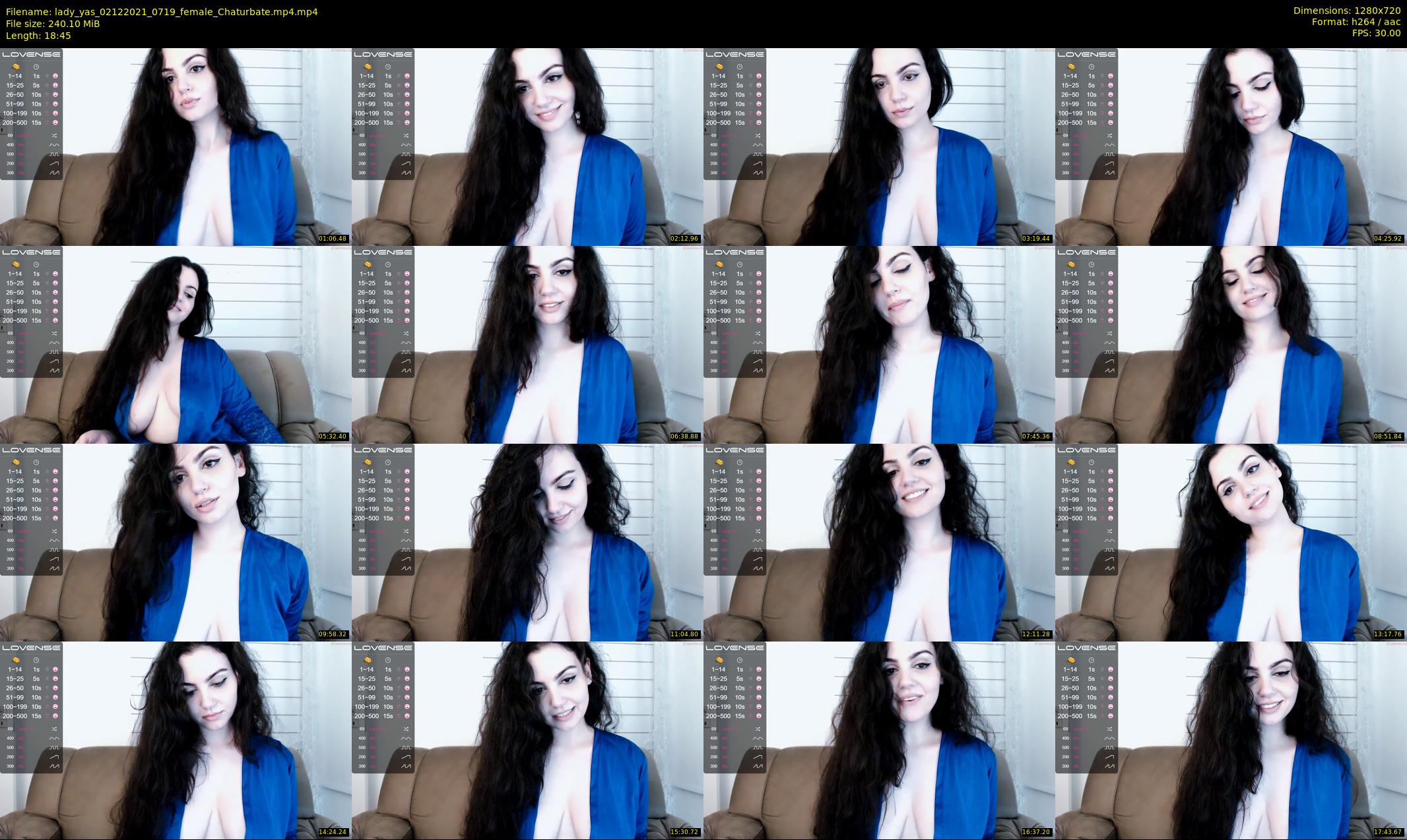 lady_yas — 19 minute Chaturbate female cam show recording, 720p, Dec 2, 2021