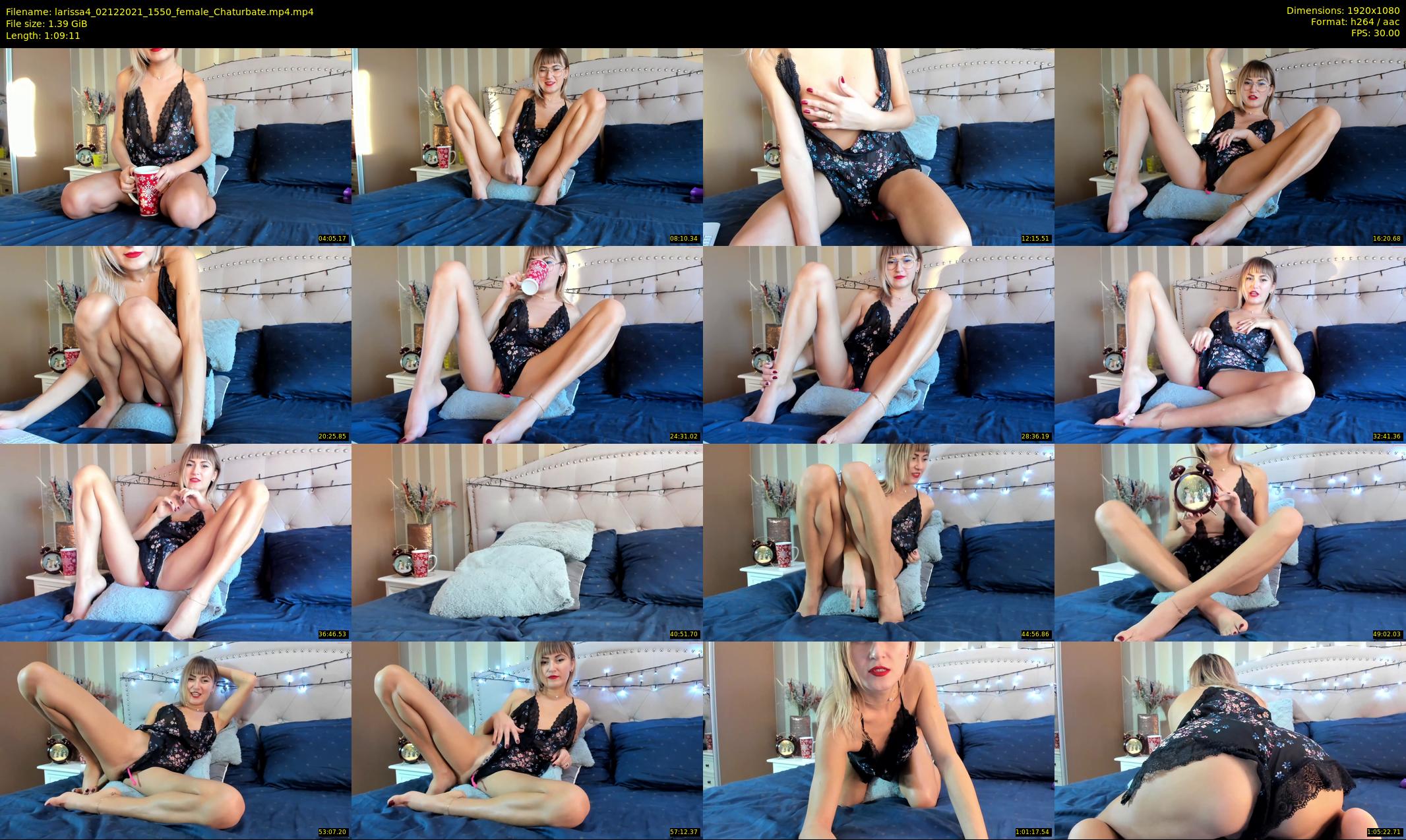 larissa4 — 70 minute Chaturbate female cam show recording, 1080p, Dec 2, 2021