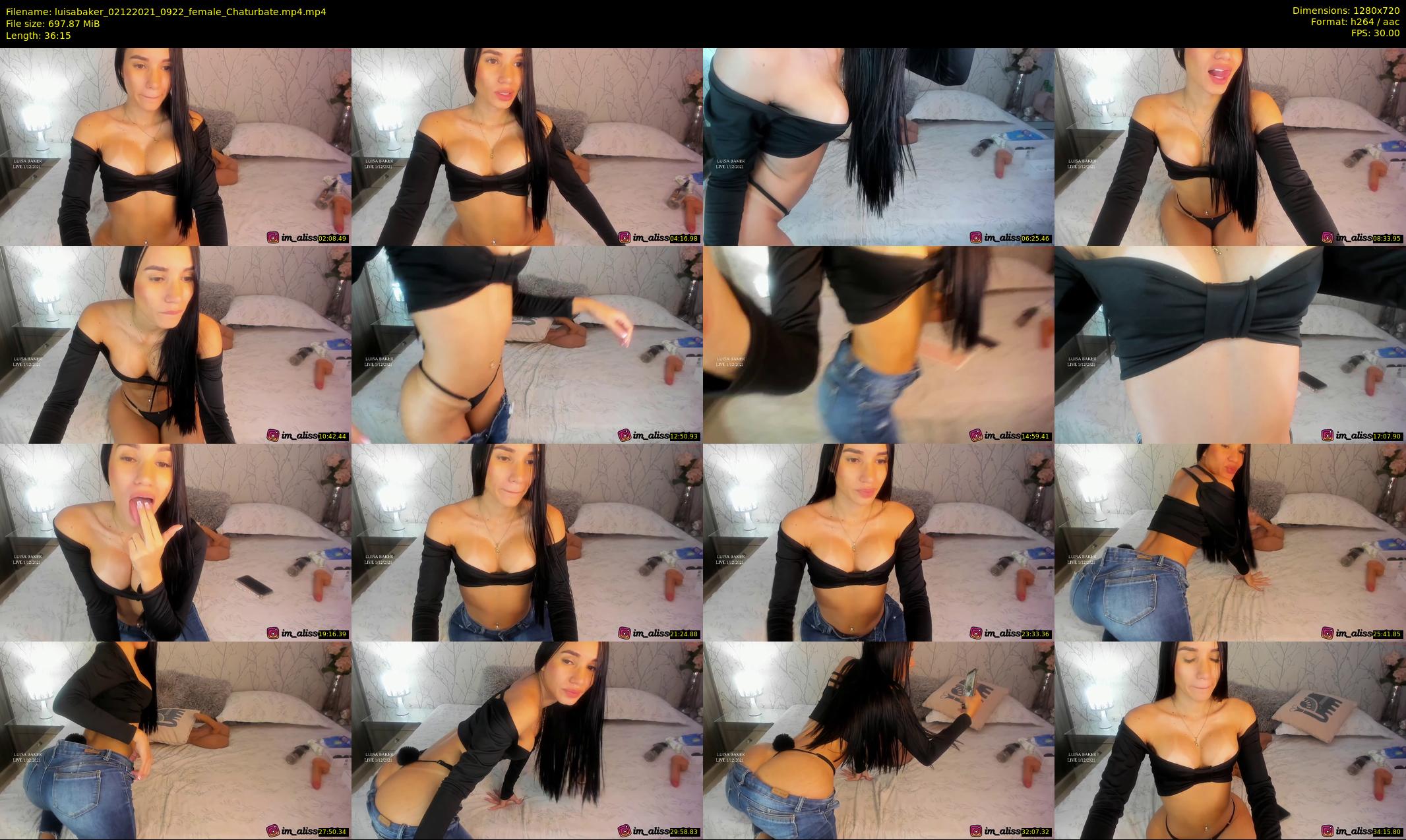luisabaker — 37 minute Chaturbate female cam show recording, 720p, Dec 2, 2021