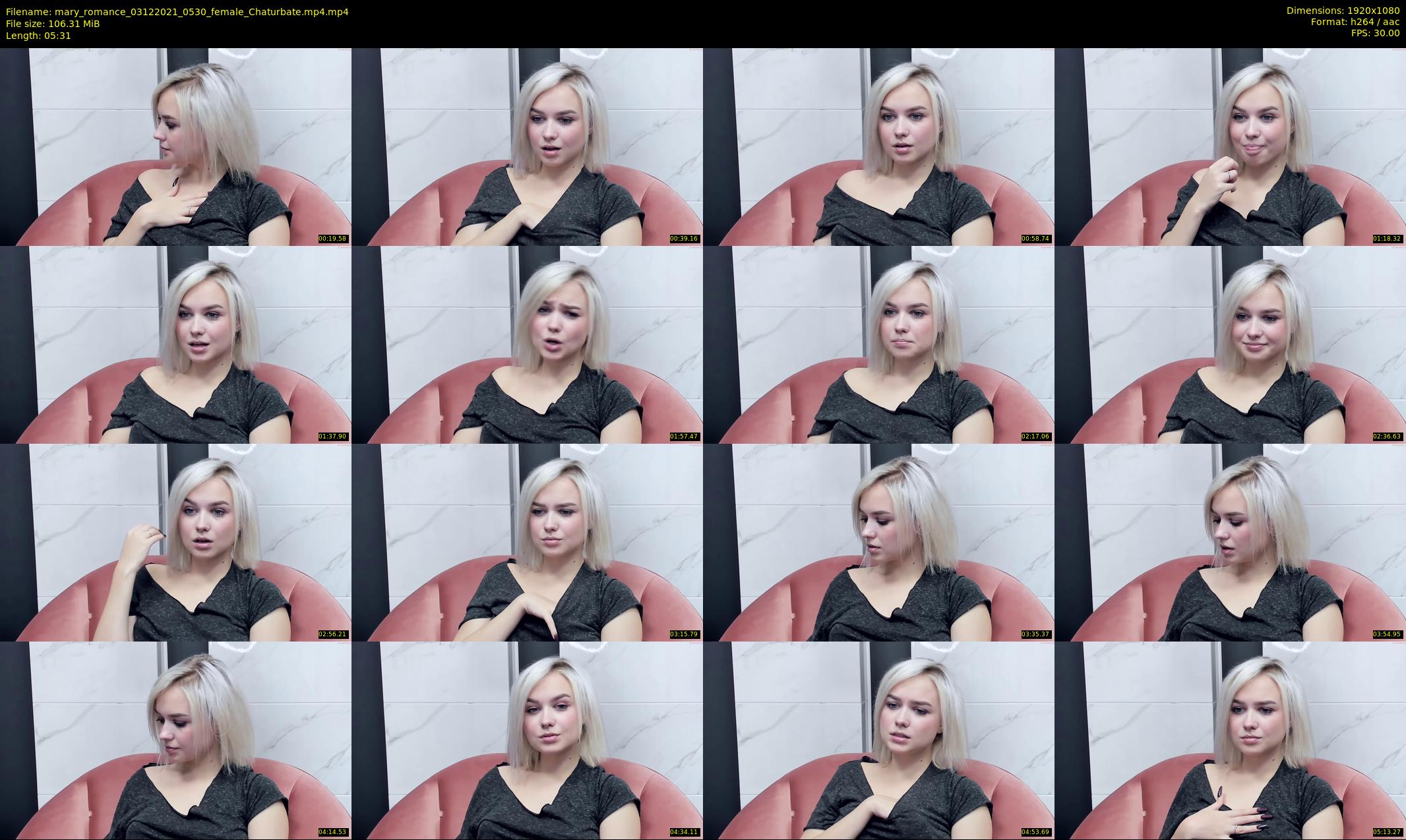 mary_romance — 6 minute Chaturbate female cam show recording, 1080p, Dec 3, 2021