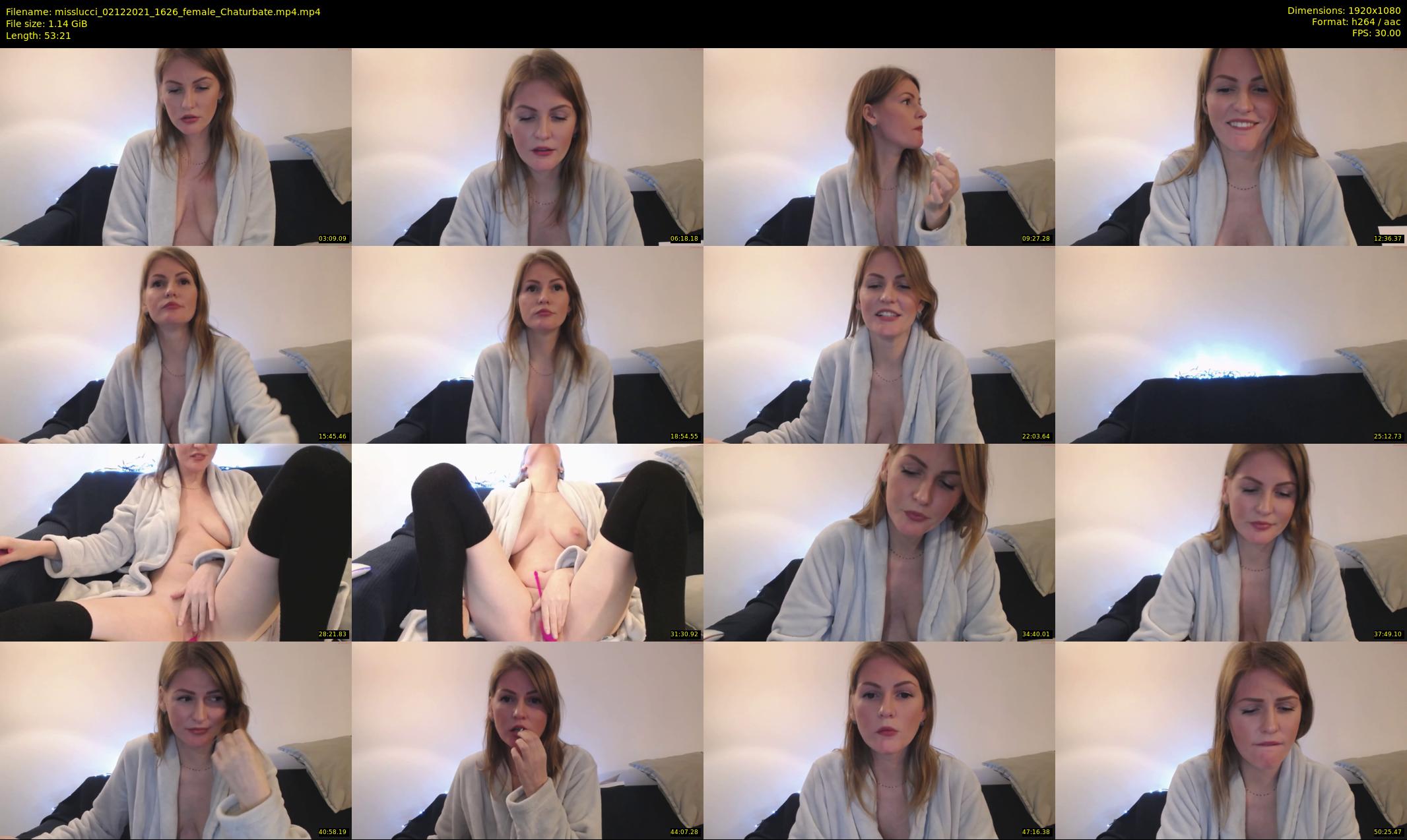 misslucci — 54 minute Chaturbate female cam show recording, 1080p, Dec 2, 2021