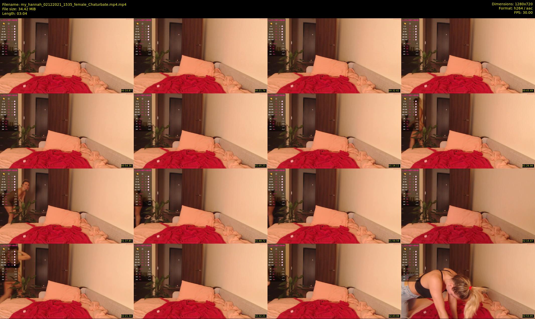 my_hannah — 4 minute Chaturbate female cam show recording, 720p, Dec 2, 2021