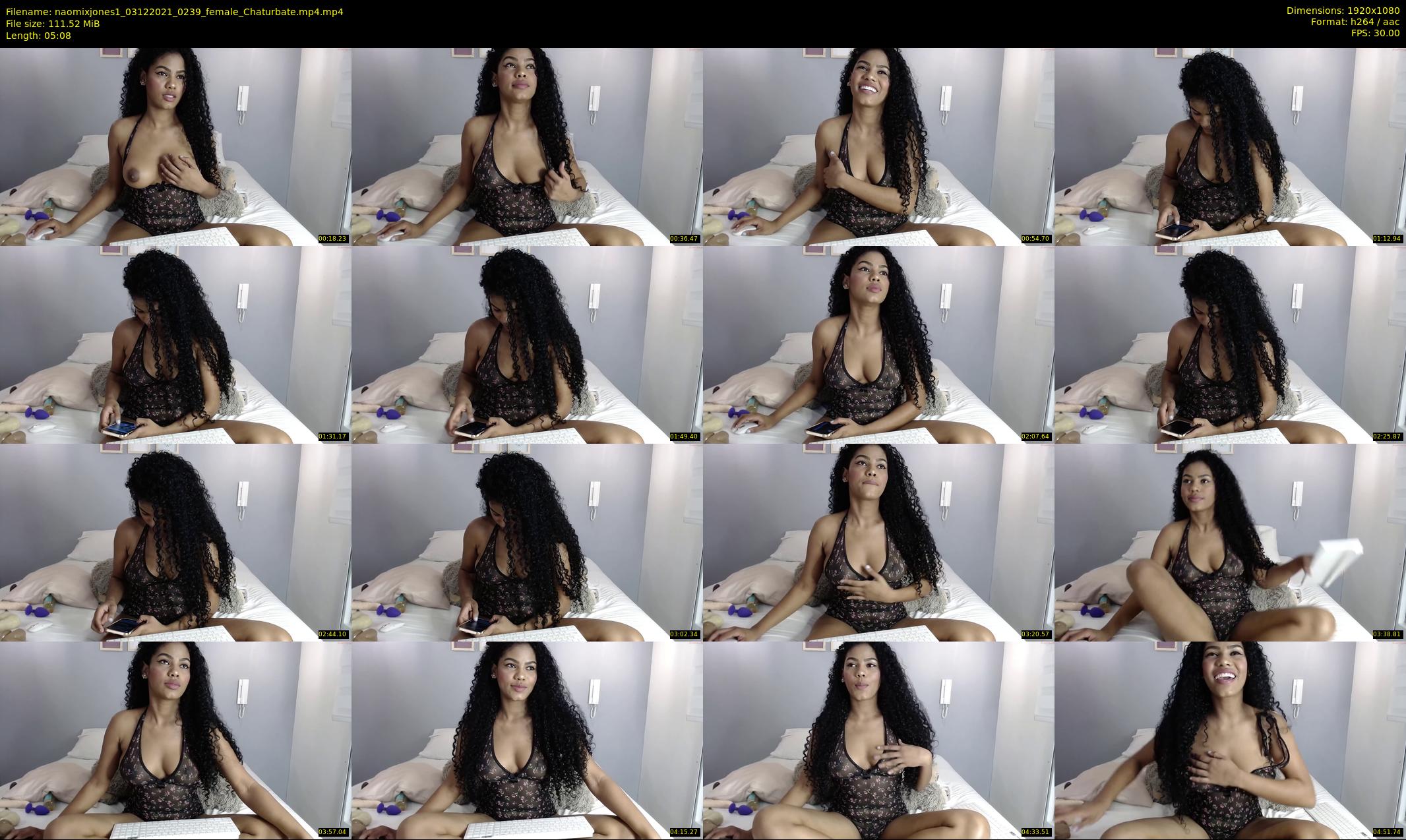 naomixjones1 — 6 minute Chaturbate female cam show recording, 1080p, Dec 3, 2021