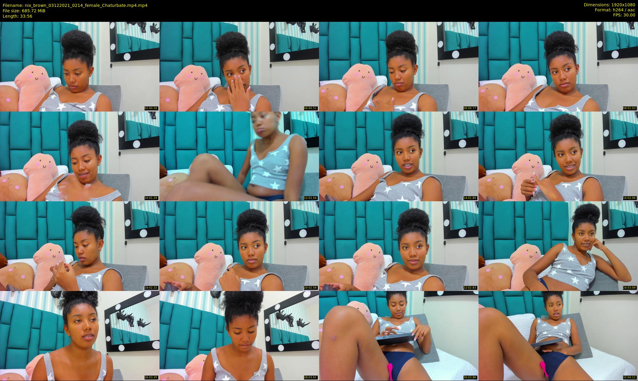 nix_brown — 34 minute Chaturbate female cam show recording, 1080p, Dec 3, 2021
