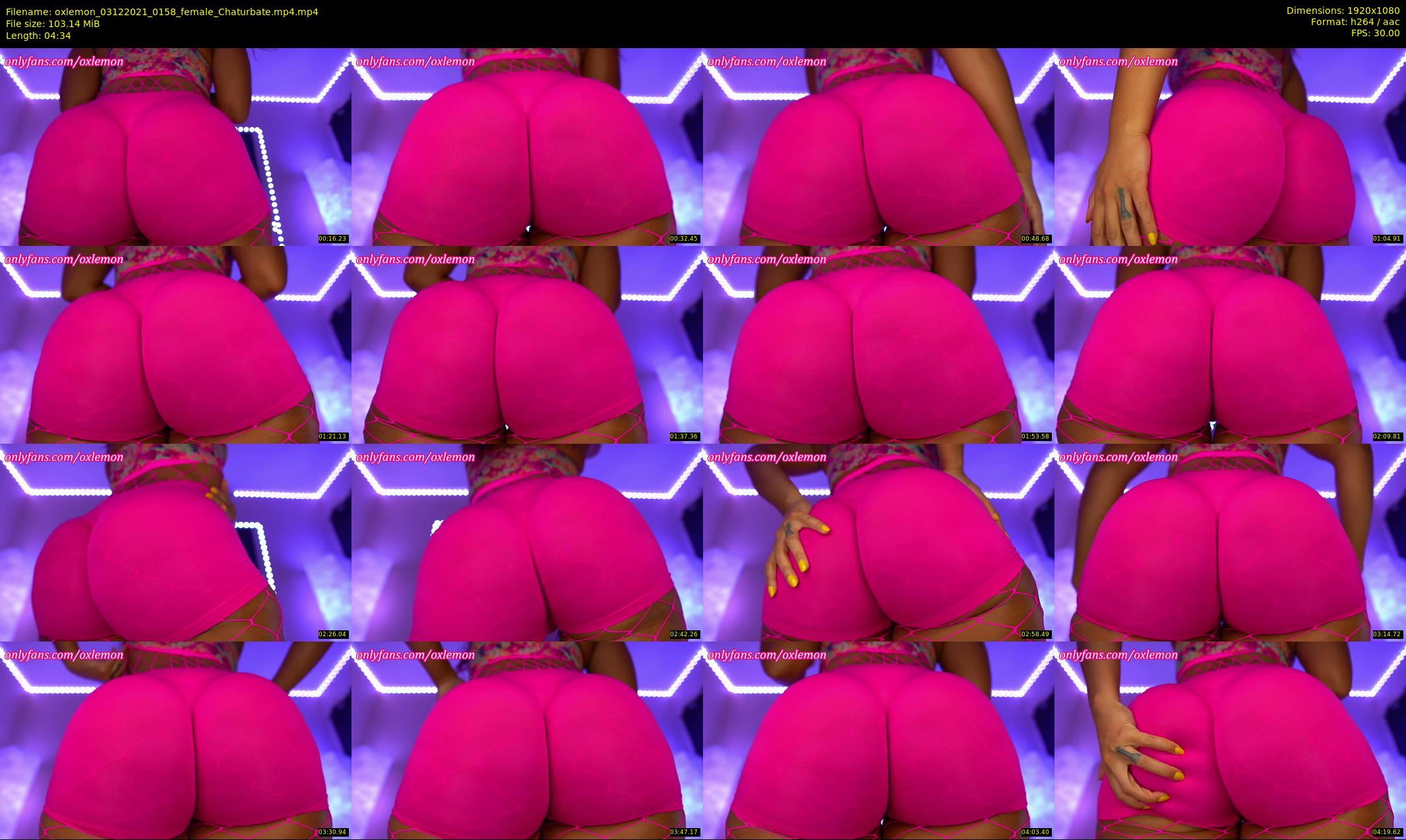 oxlemon — 5 minute Chaturbate female cam show recording, 1080p, Dec 3, 2021