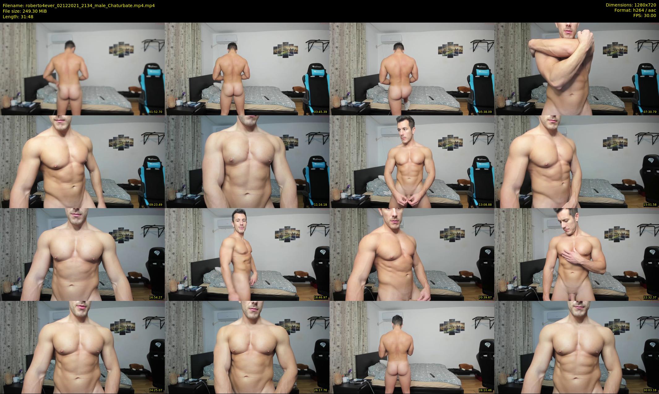 roberto4ever — 32 minute Chaturbate male cam show recording, 720p, Dec 2, 2021