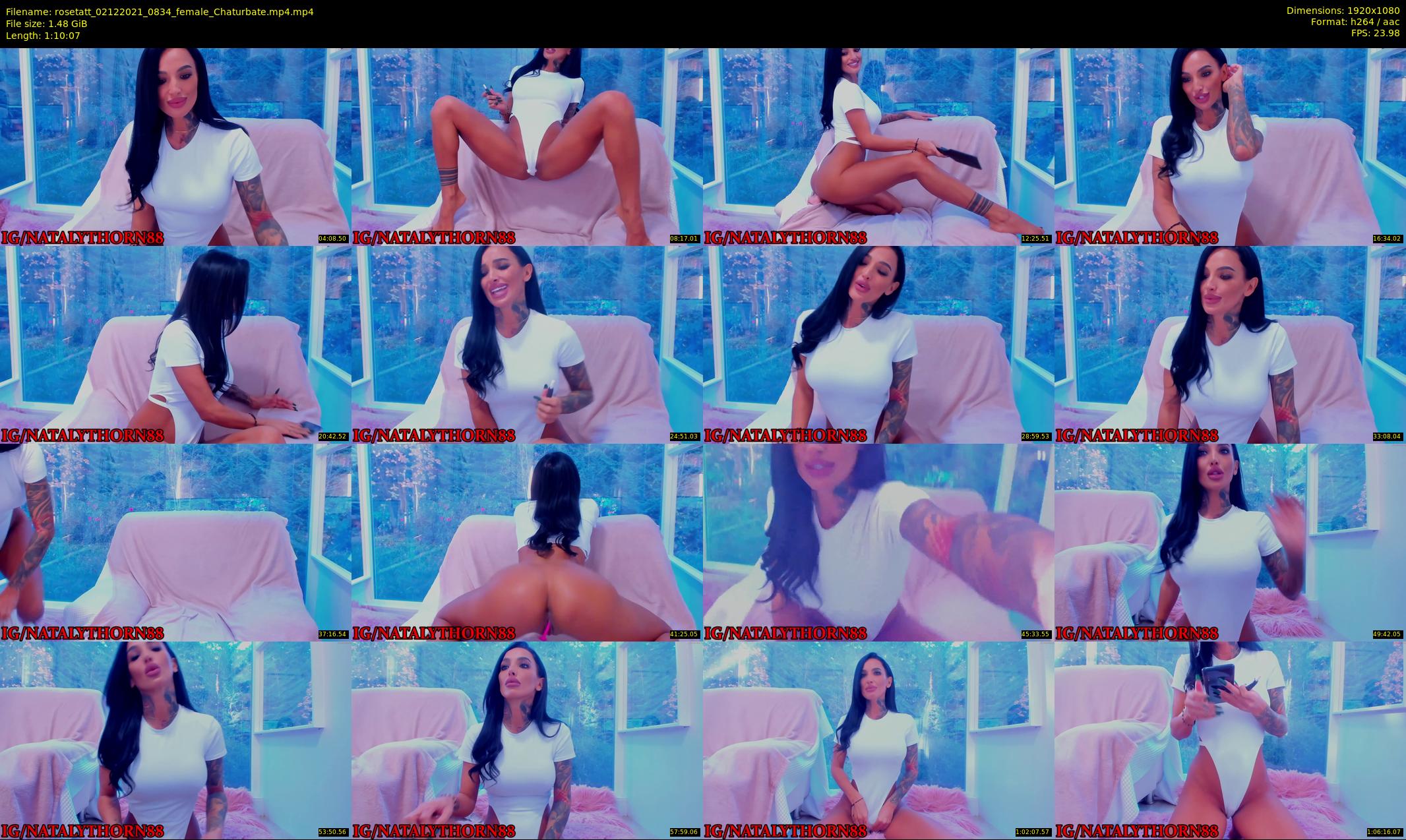 rosetatt — 71 minute Chaturbate female cam show recording, 1080p, Dec 2, 2021