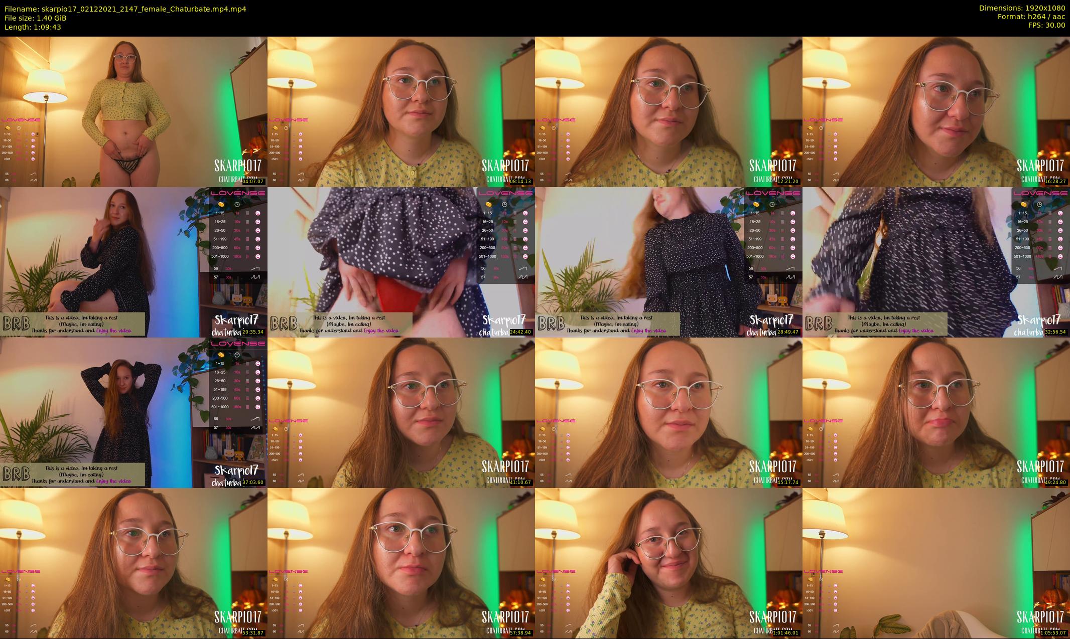 skarpio17 — 70 minute Chaturbate female cam show recording, 1080p, Dec 2, 2021