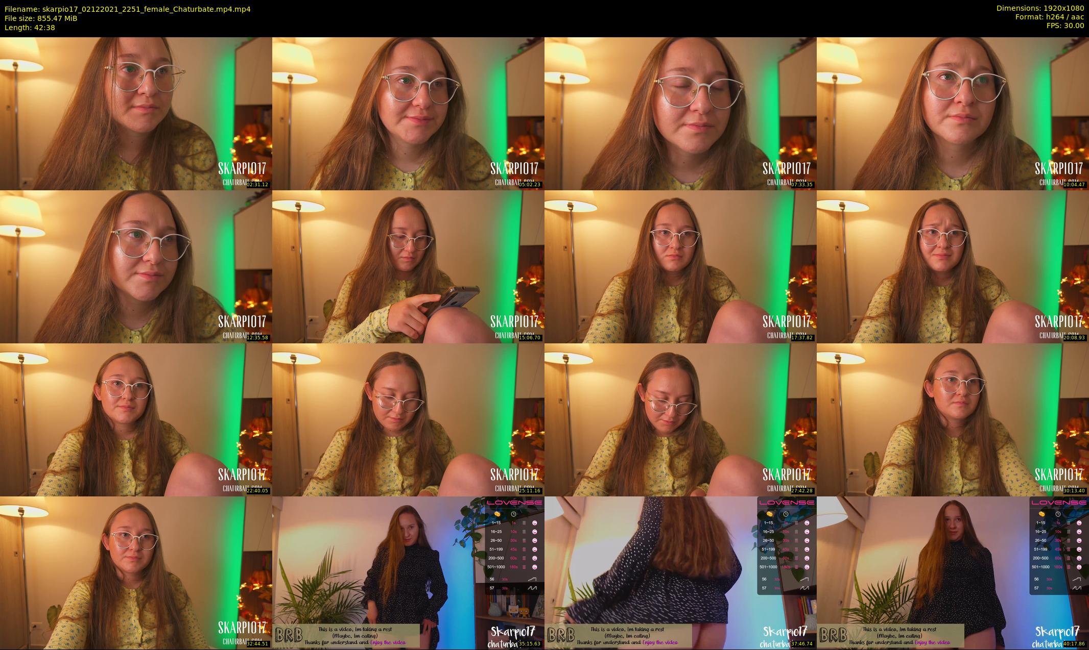 skarpio17 — 43 minute Chaturbate female cam show recording, 1080p, Dec 2, 2021