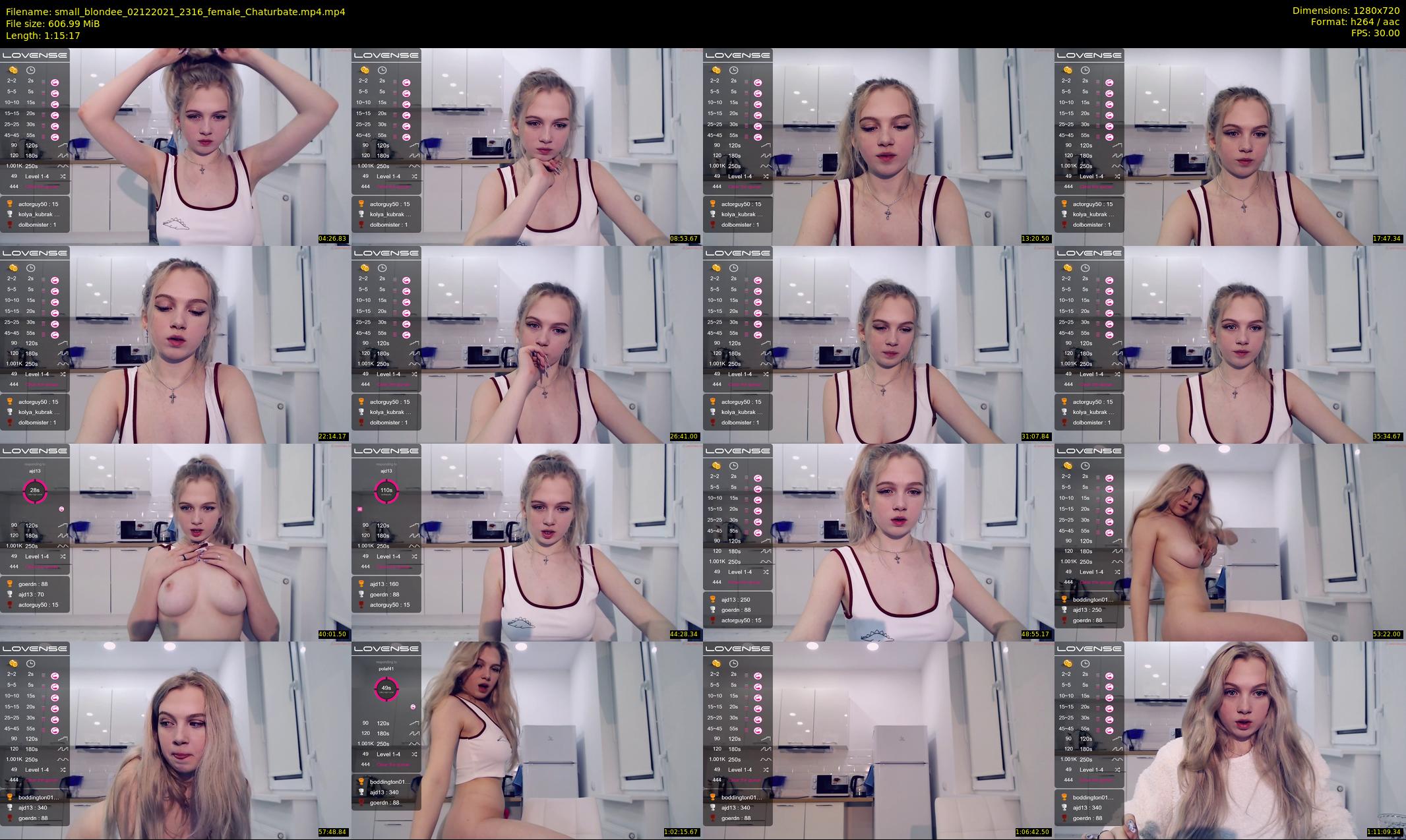 small_blondee — 76 minute Chaturbate female cam show recording, 720p, Dec 2, 2021