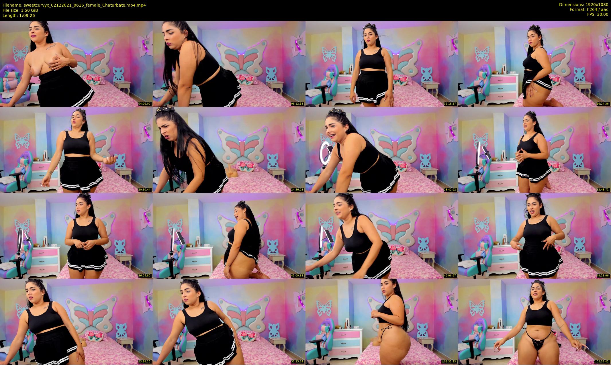 sweetcurvyx — 70 minute Chaturbate couple cam show recording, 1080p, Dec 2, 2021