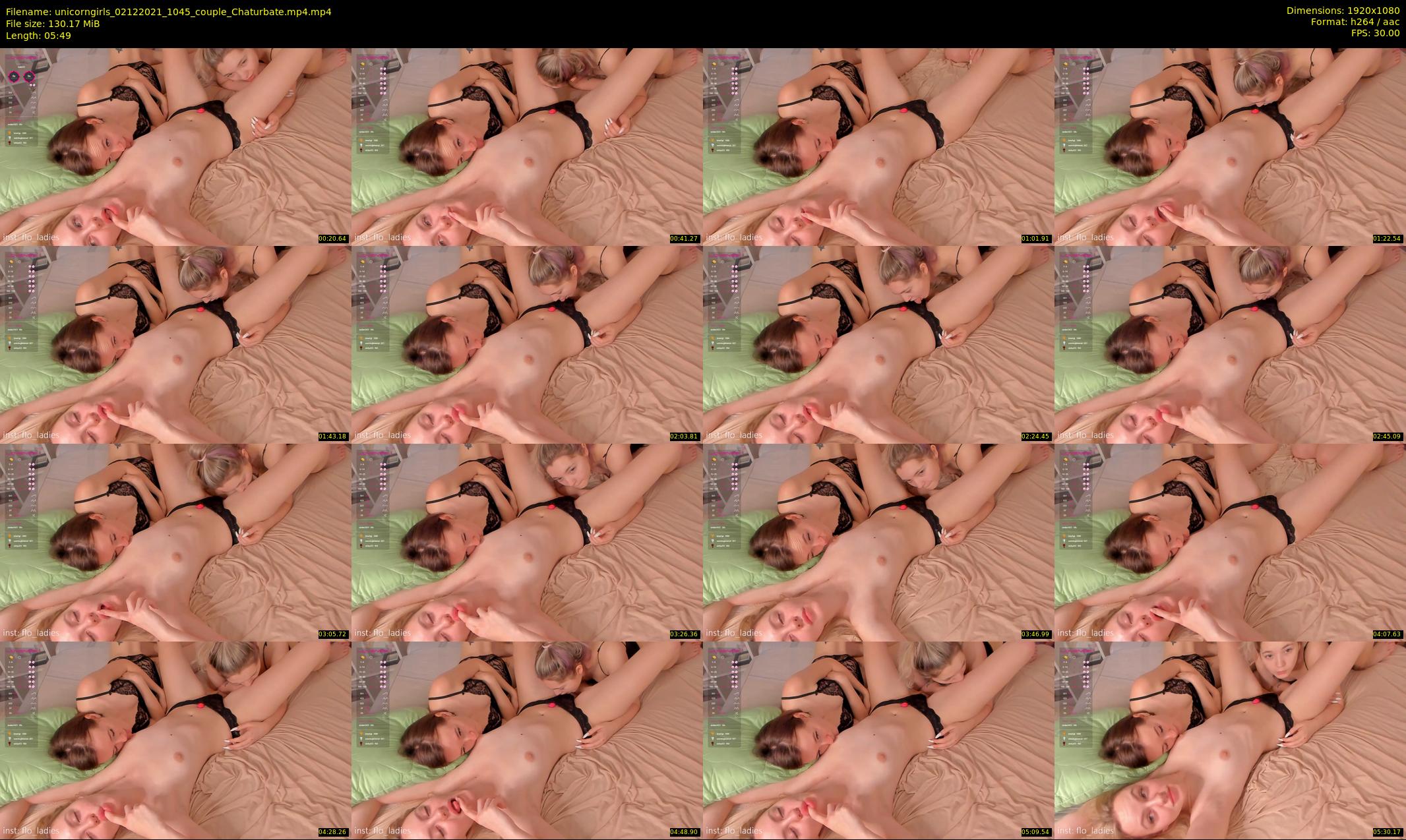 unicorngirls — 6 minute Chaturbate couple cam show recording, 1080p, Dec 2, 2021