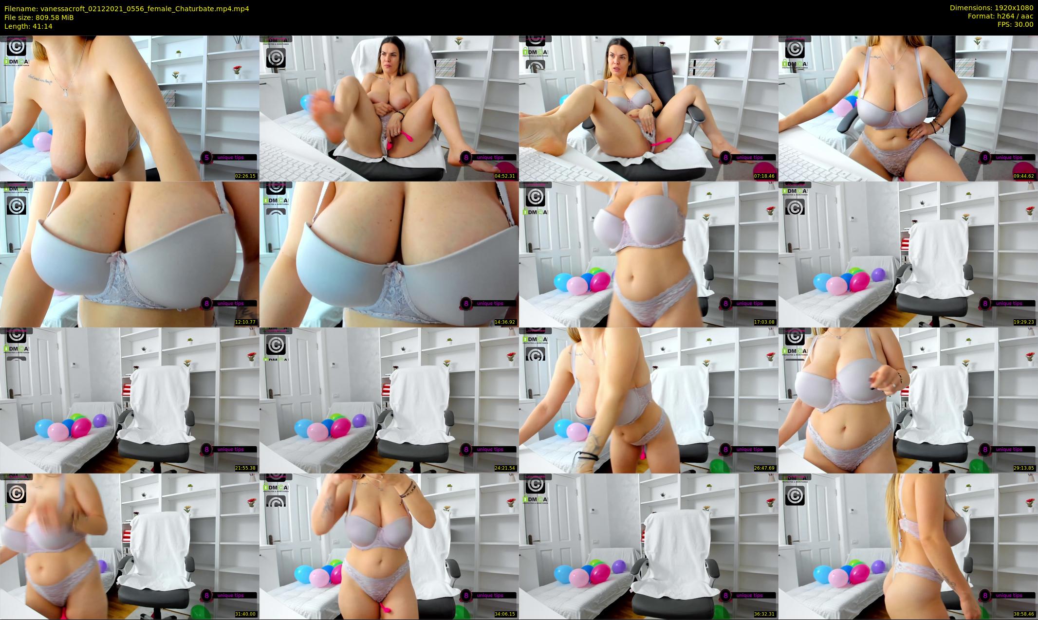 vanessacroft — 42 minute Chaturbate female cam show recording, 1080p, Dec 2, 2021