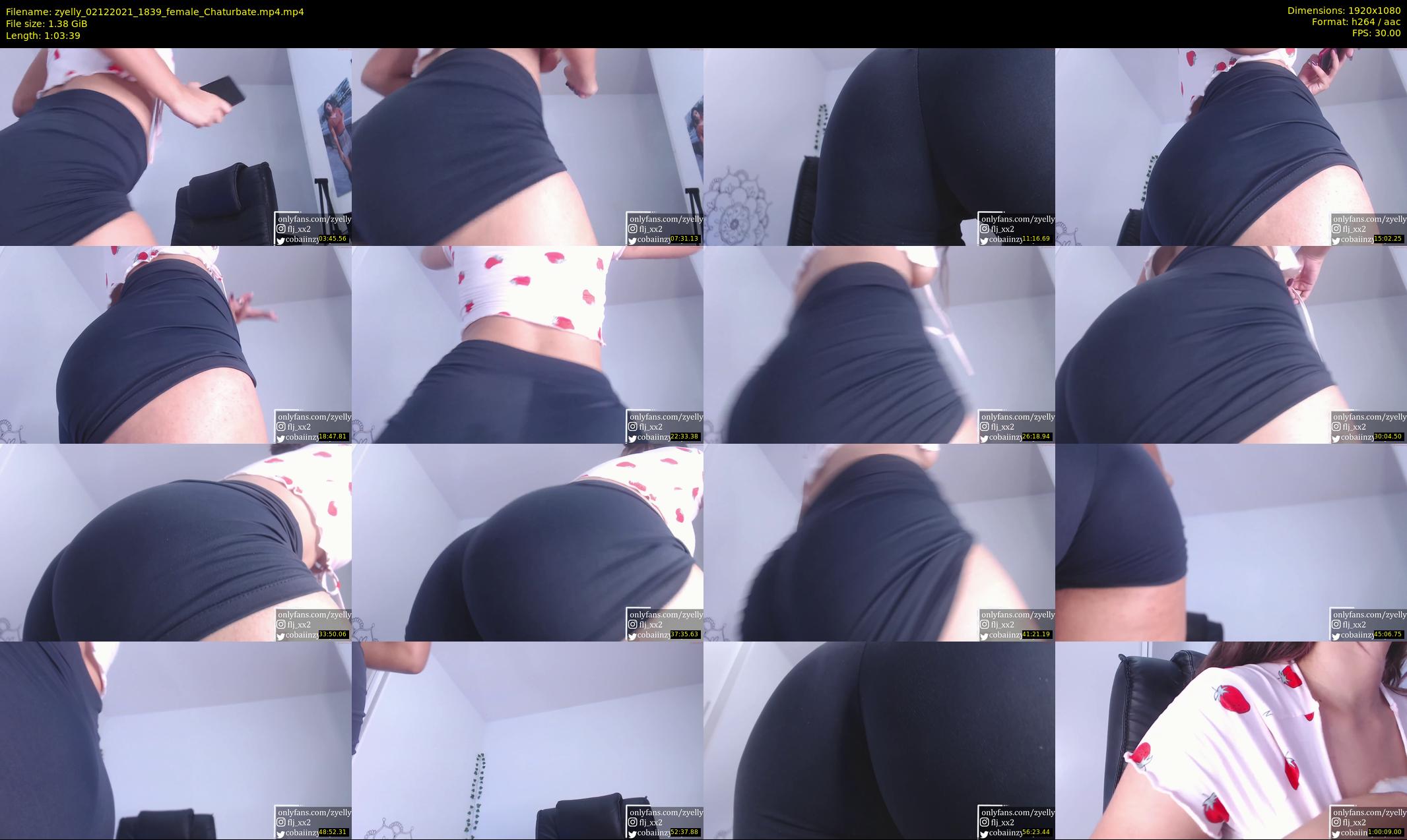 zyelly — 64 minute Chaturbate female cam show recording, 1080p, Dec 2, 2021