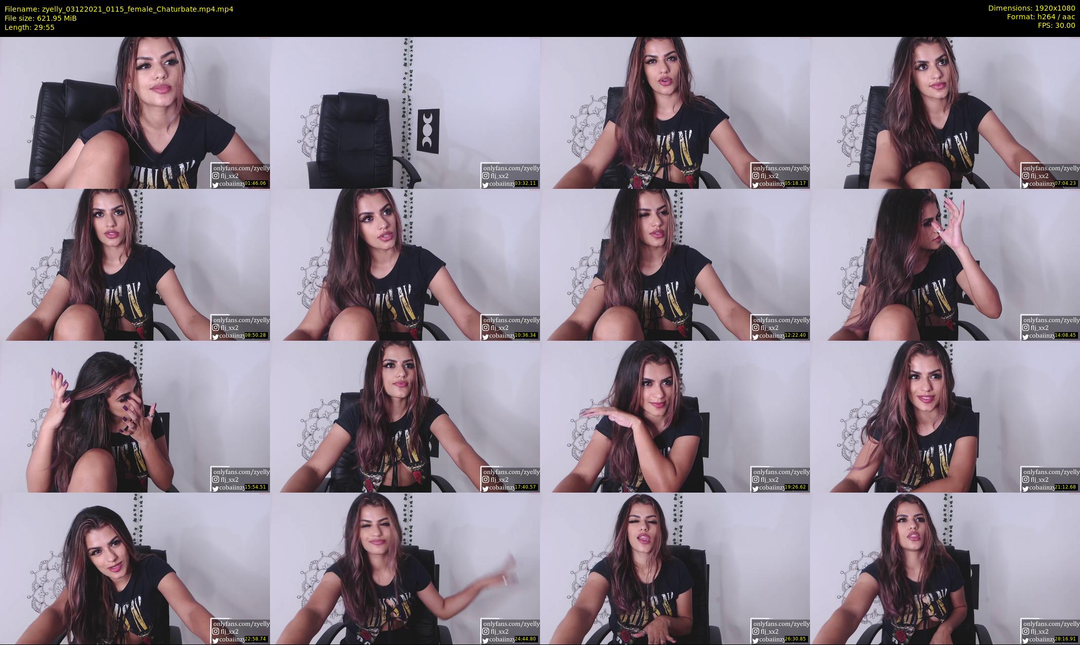 zyelly — 30 minute Chaturbate female cam show recording, 1080p, Dec 3, 2021