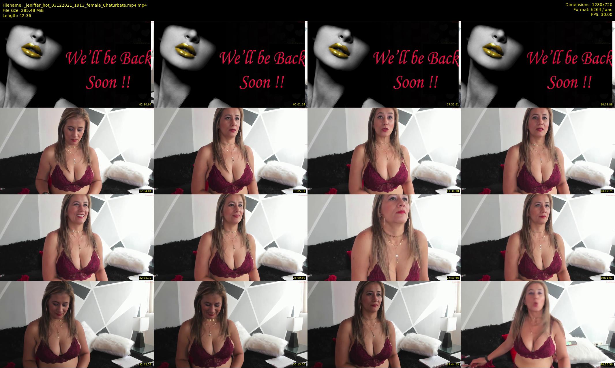 _jeniffer_hot — 43 minute Chaturbate female cam show recording, 720p, Dec 3, 2021